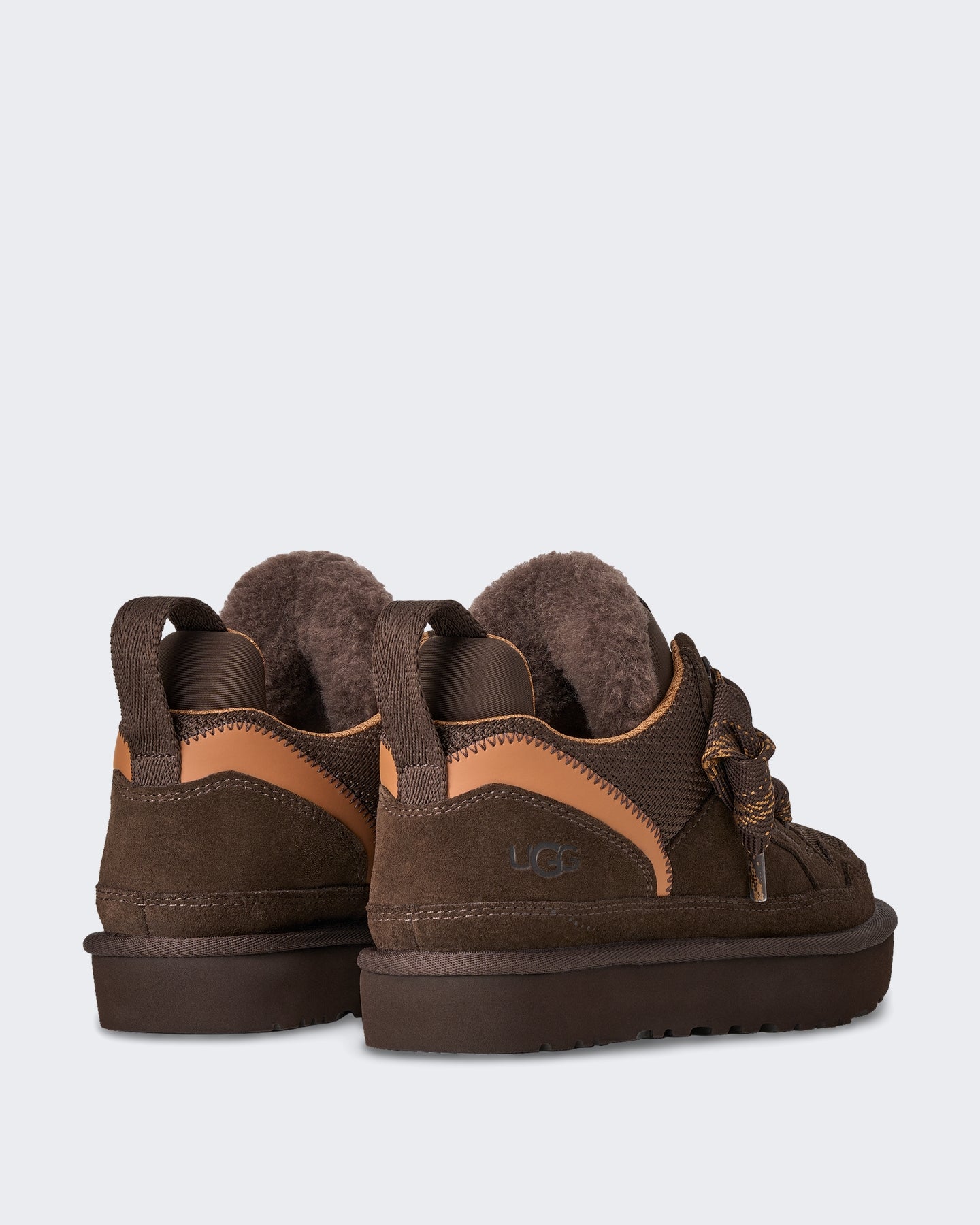 Dames Lage sneaker met zachte voering Cacaobruin