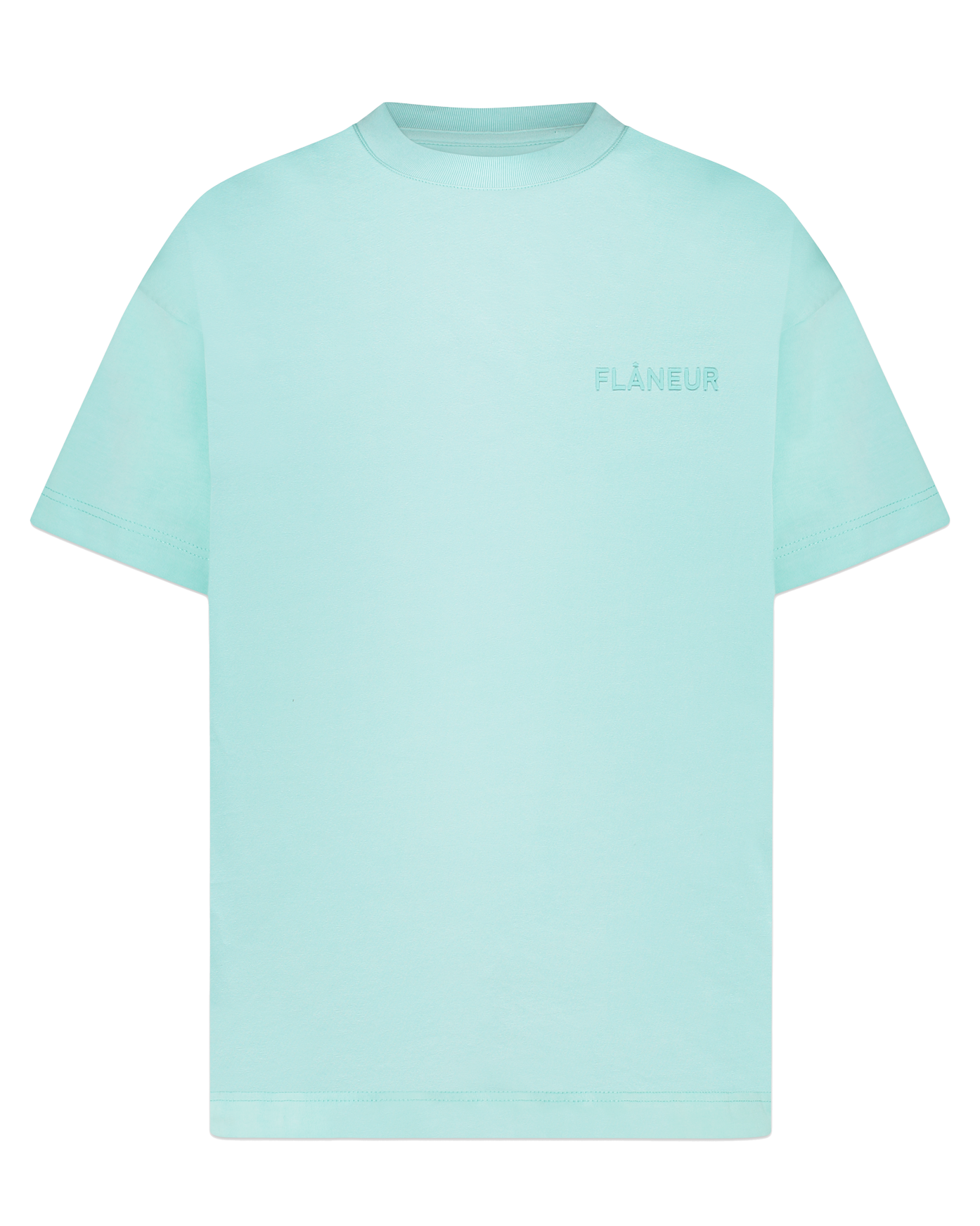 Heren Tonal Logo T-Shirt Blauw