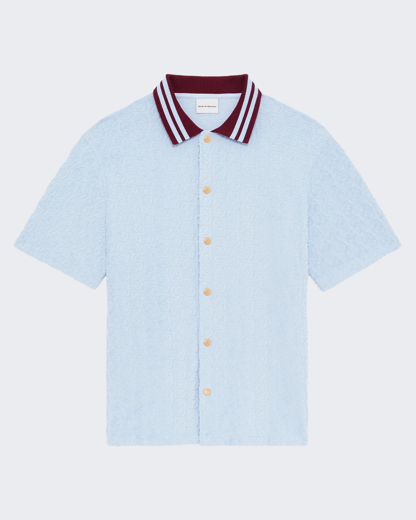 Heren Monogram Shirt Blauw
