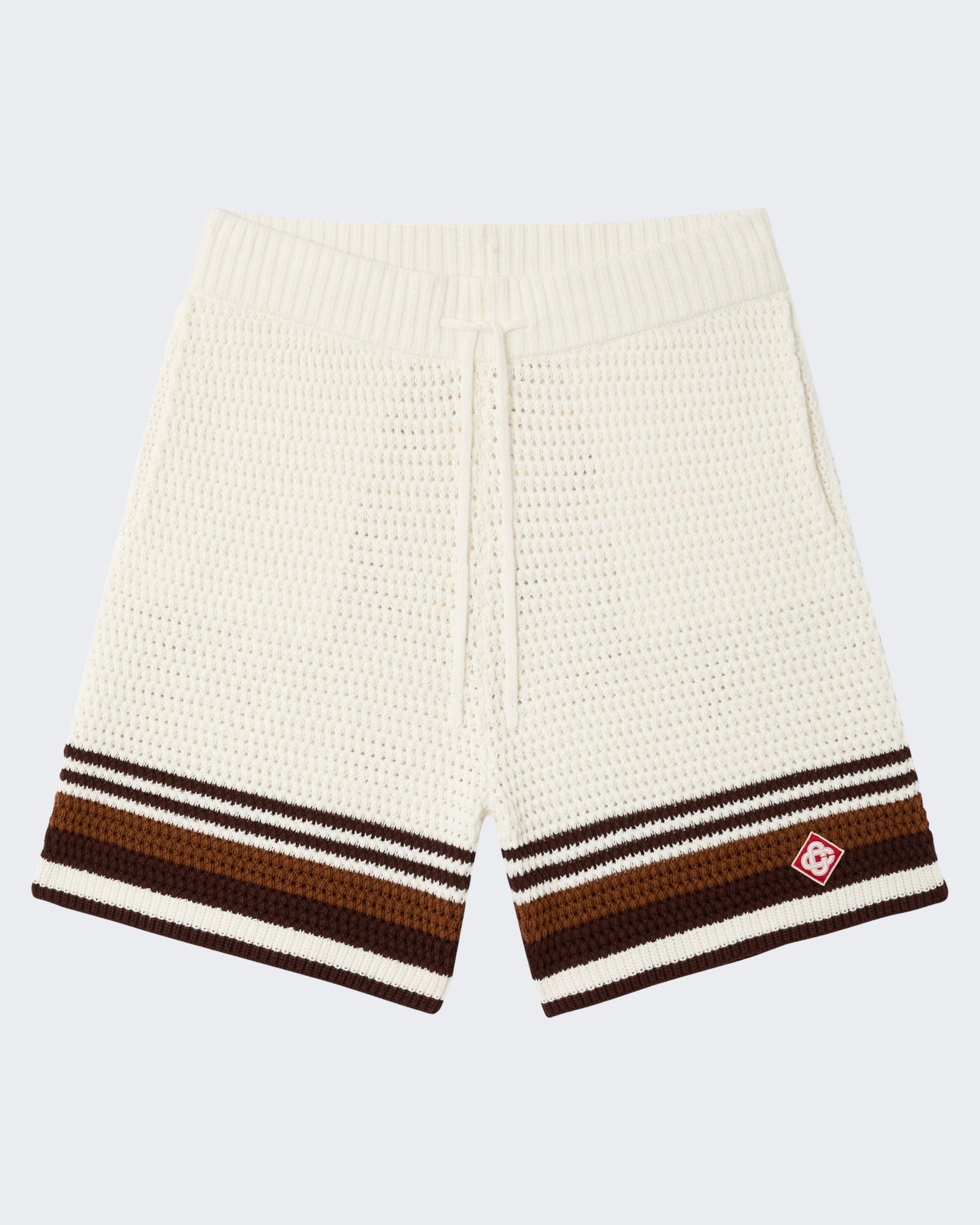 Heren Crochet Shorts Wit