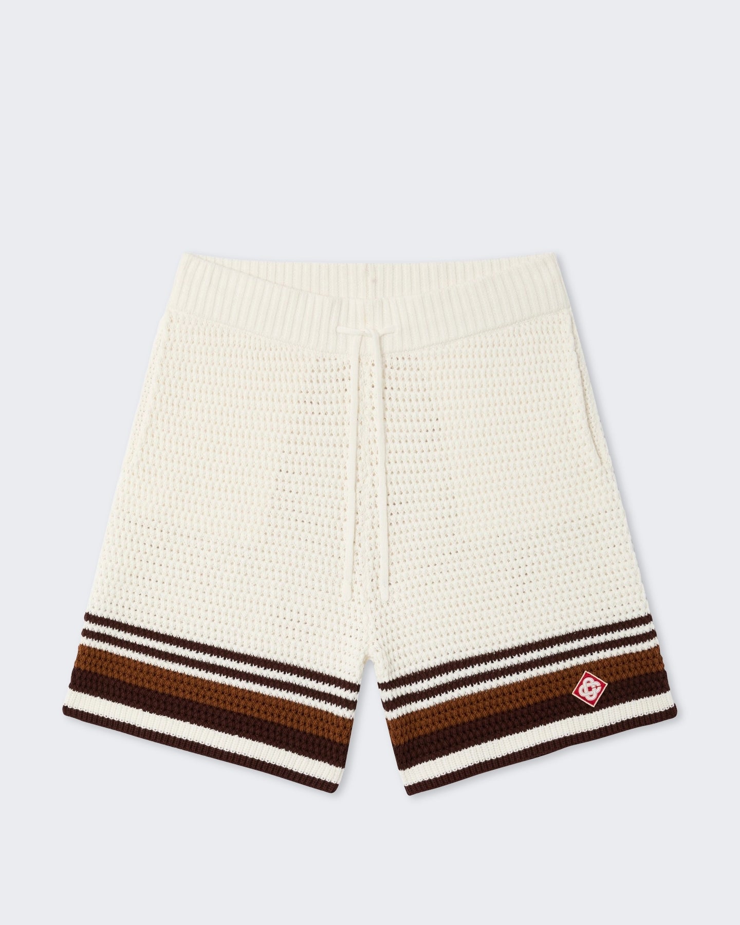 Heren Crochet Shorts Wit