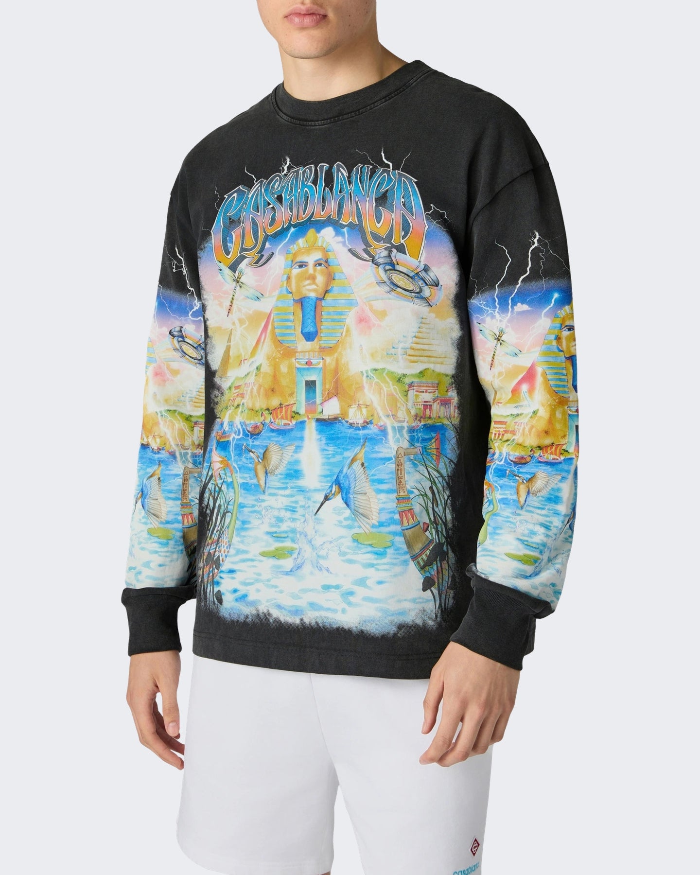 Heren Long Sleeve Tee Egypt As It Zwart