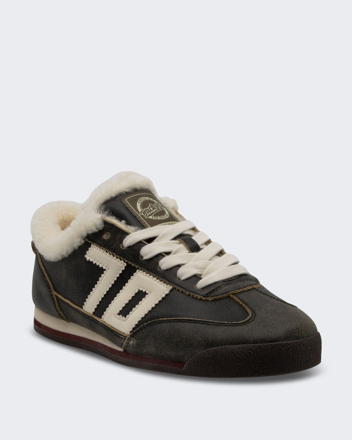 Dames Leon sneaker gun metallic Grijs