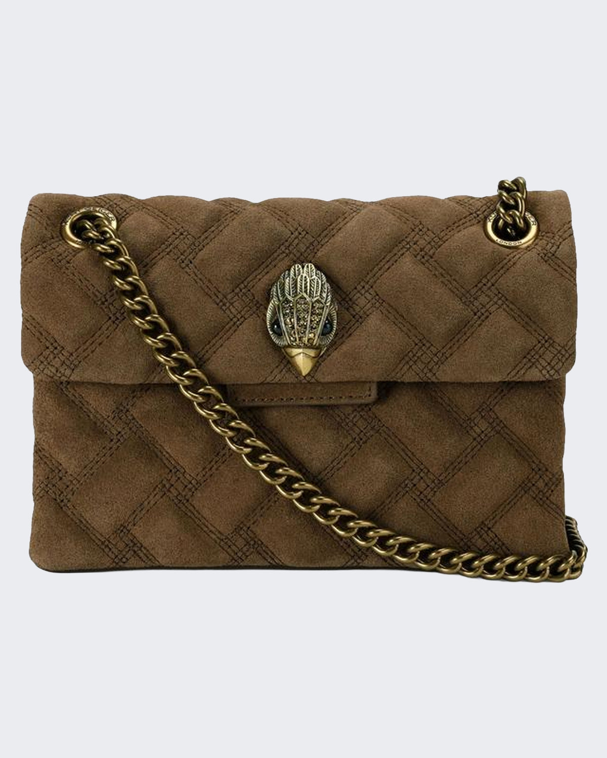 Damen 690-Leather Mini Kensington-Brown-Suede/Leather Braun
