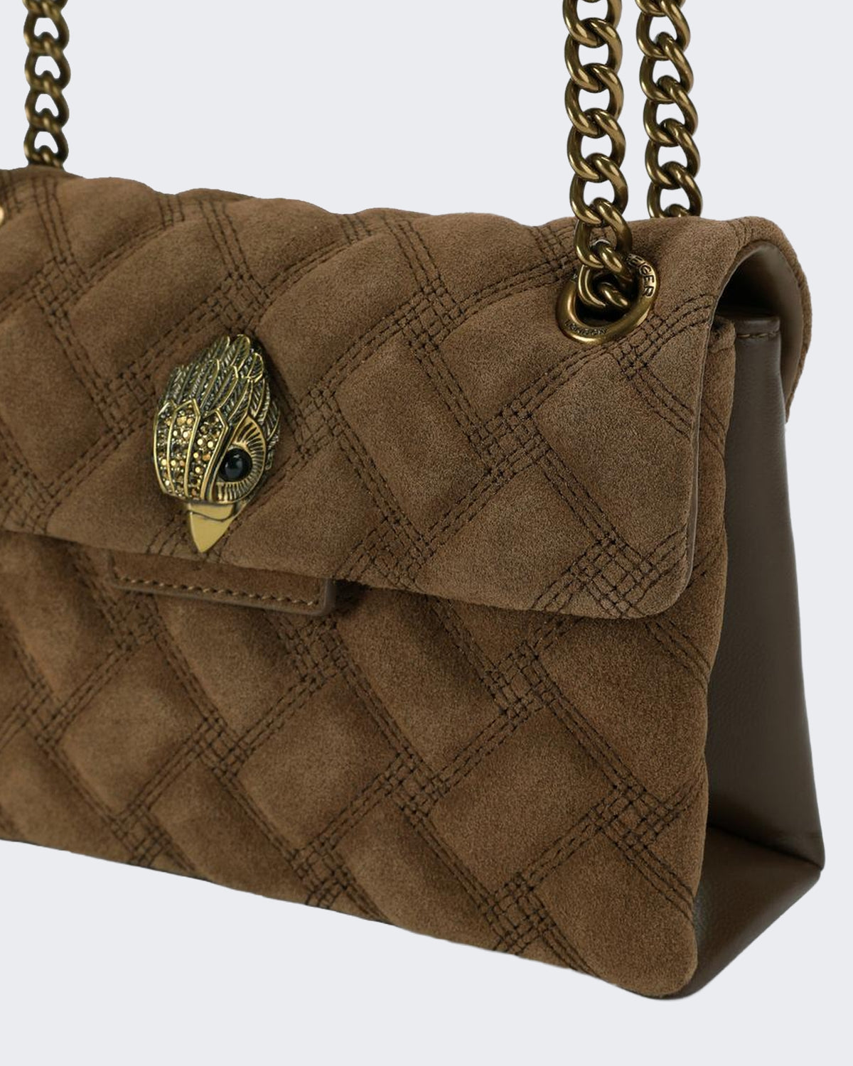 Damen 690-Leather Mini Kensington-Brown-Suede/Leather Braun