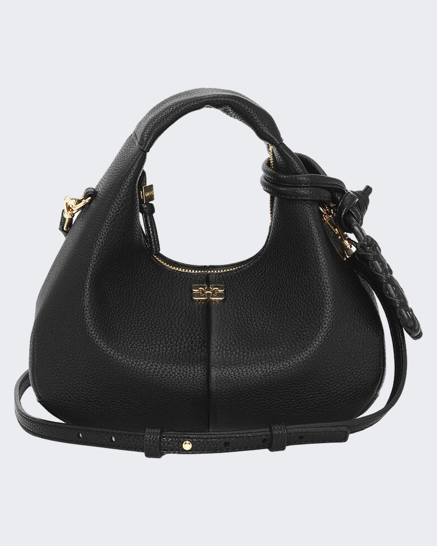 Dames Hobo Mini gegreineerde Zwart