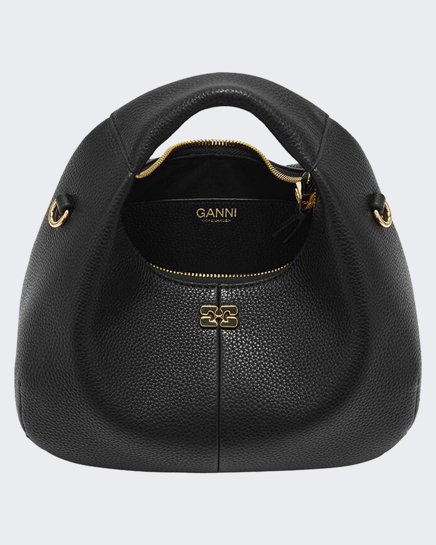 Dames Hobo Mini gegreineerde Zwart