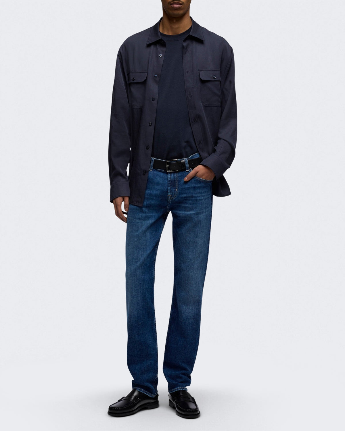 7 For All Mankind Heren Slimmy Signal jeans Blauw