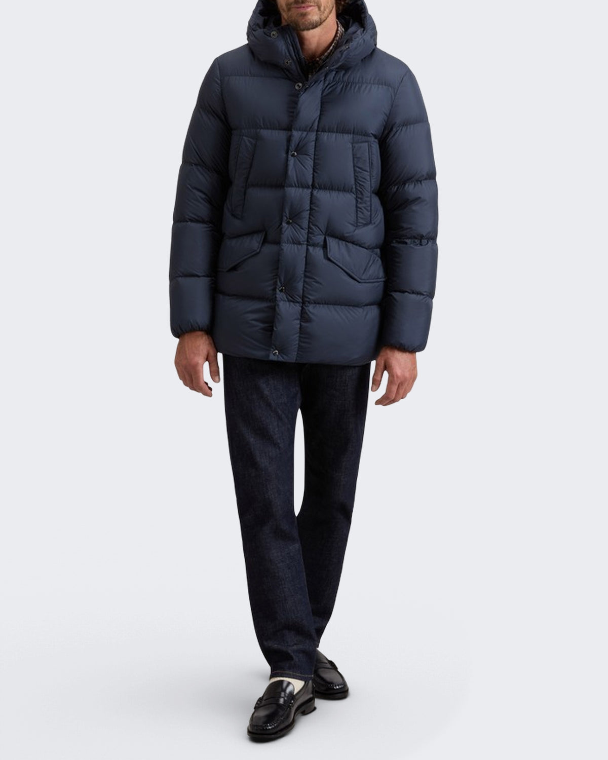 Heren Cloud Davis Parka Blauw