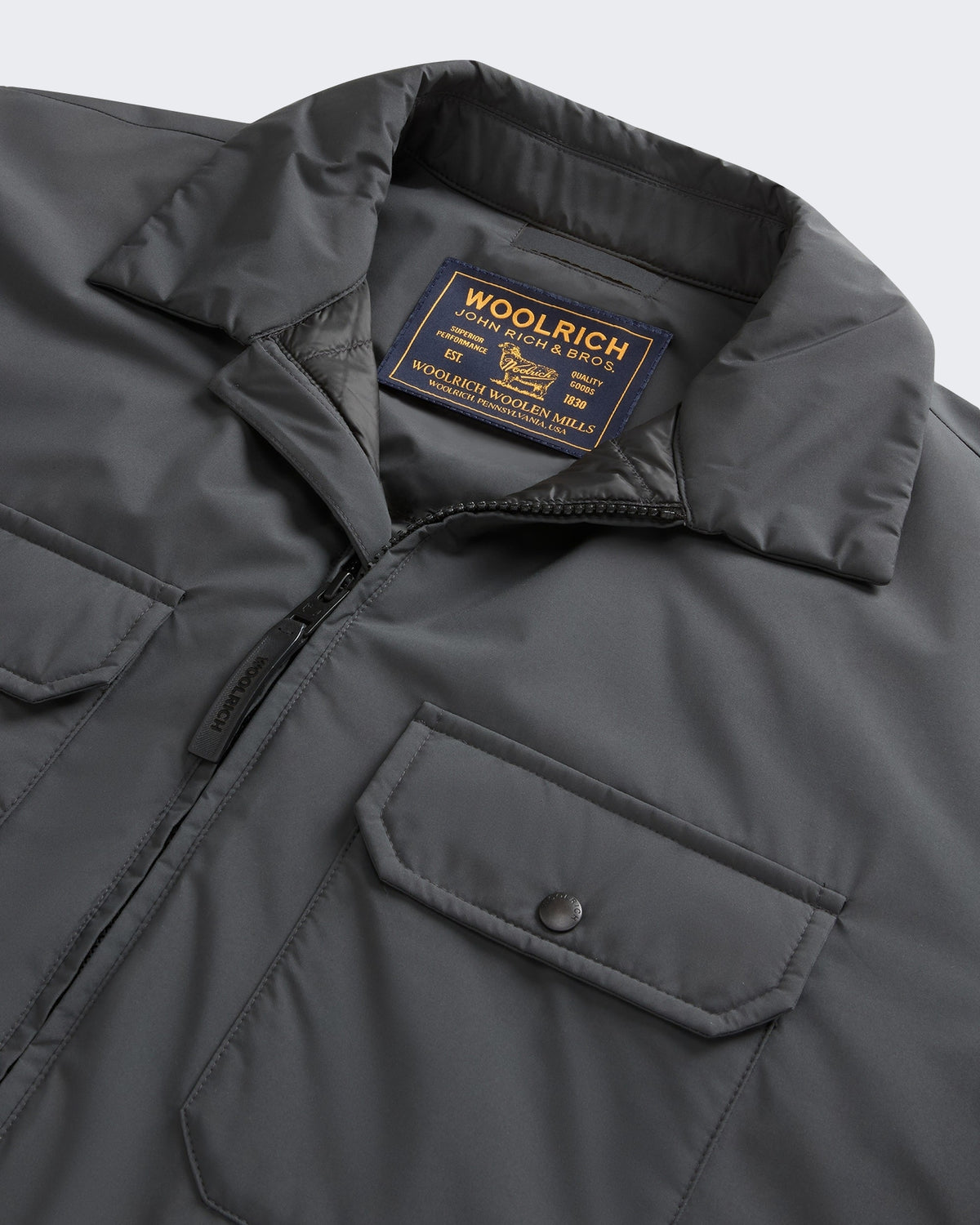 Herren Cloud overshirt met opzakken Grau