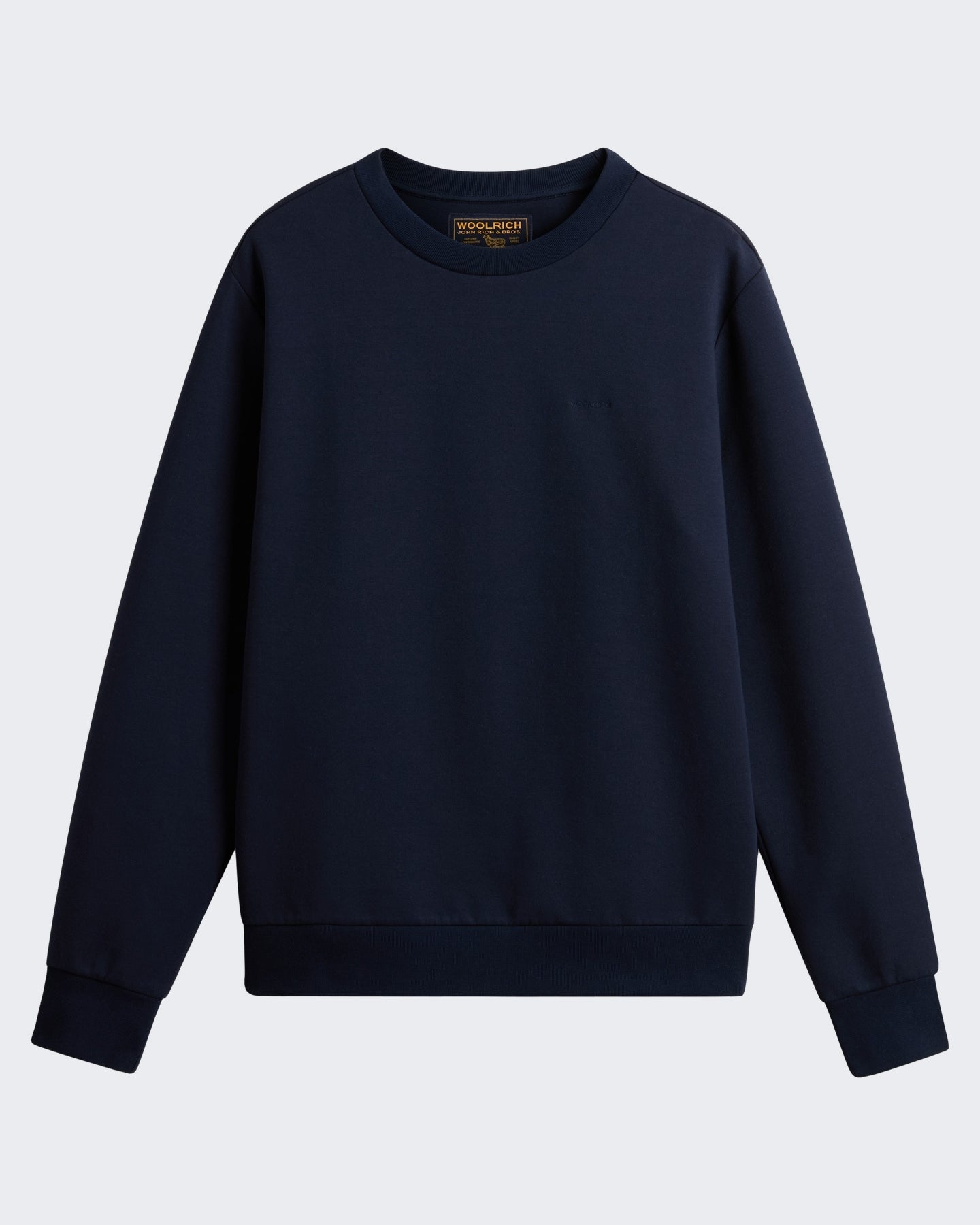 Heren Logo sweater met ronde hals Blauw