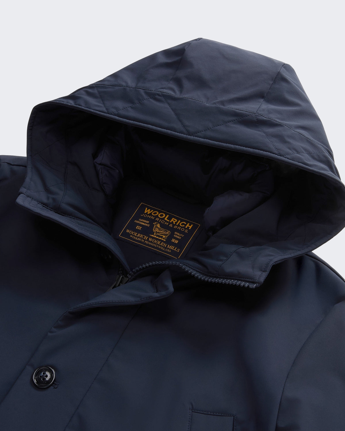 Herren Stretch parka Blau