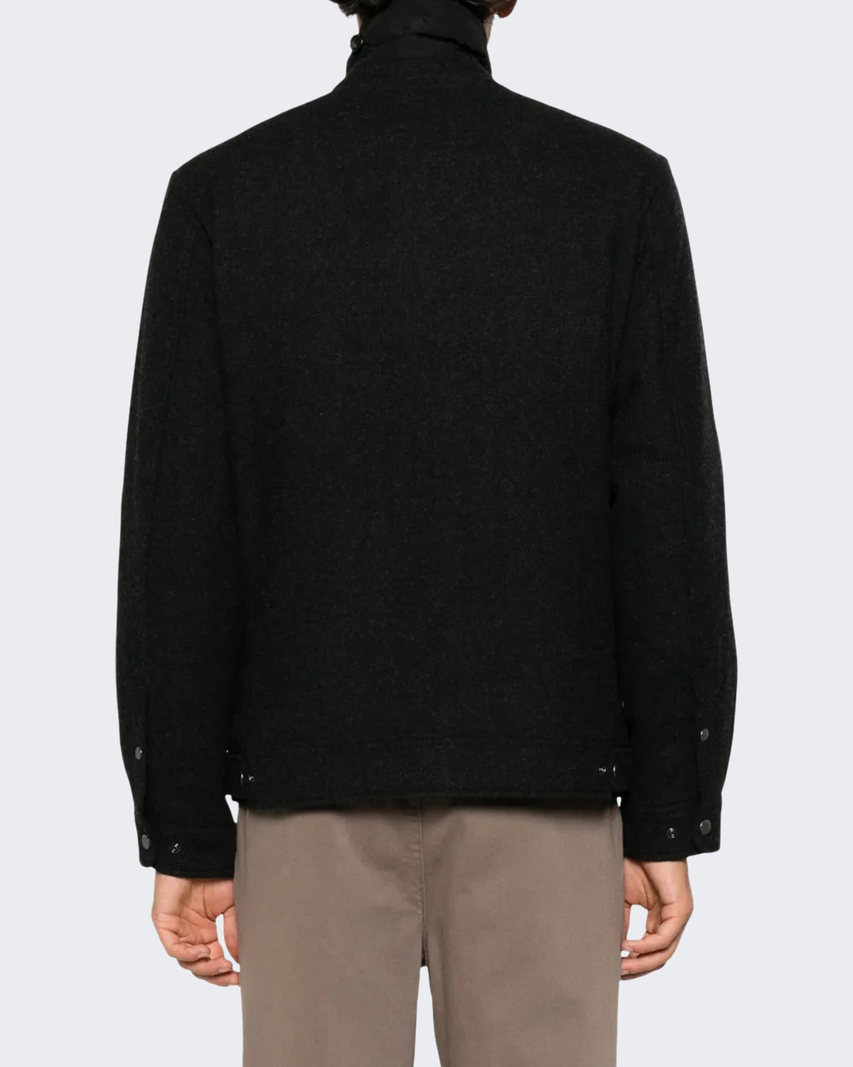 Woolrich Heren Wool Keating shirt jacket Zwart