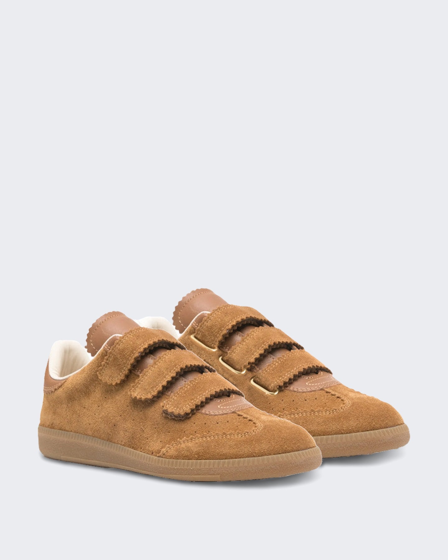 Dames Beth leren sneakers Bruin