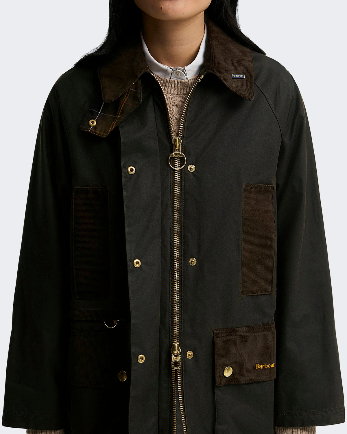 Dames Modern Beaufort waxjas Groen
