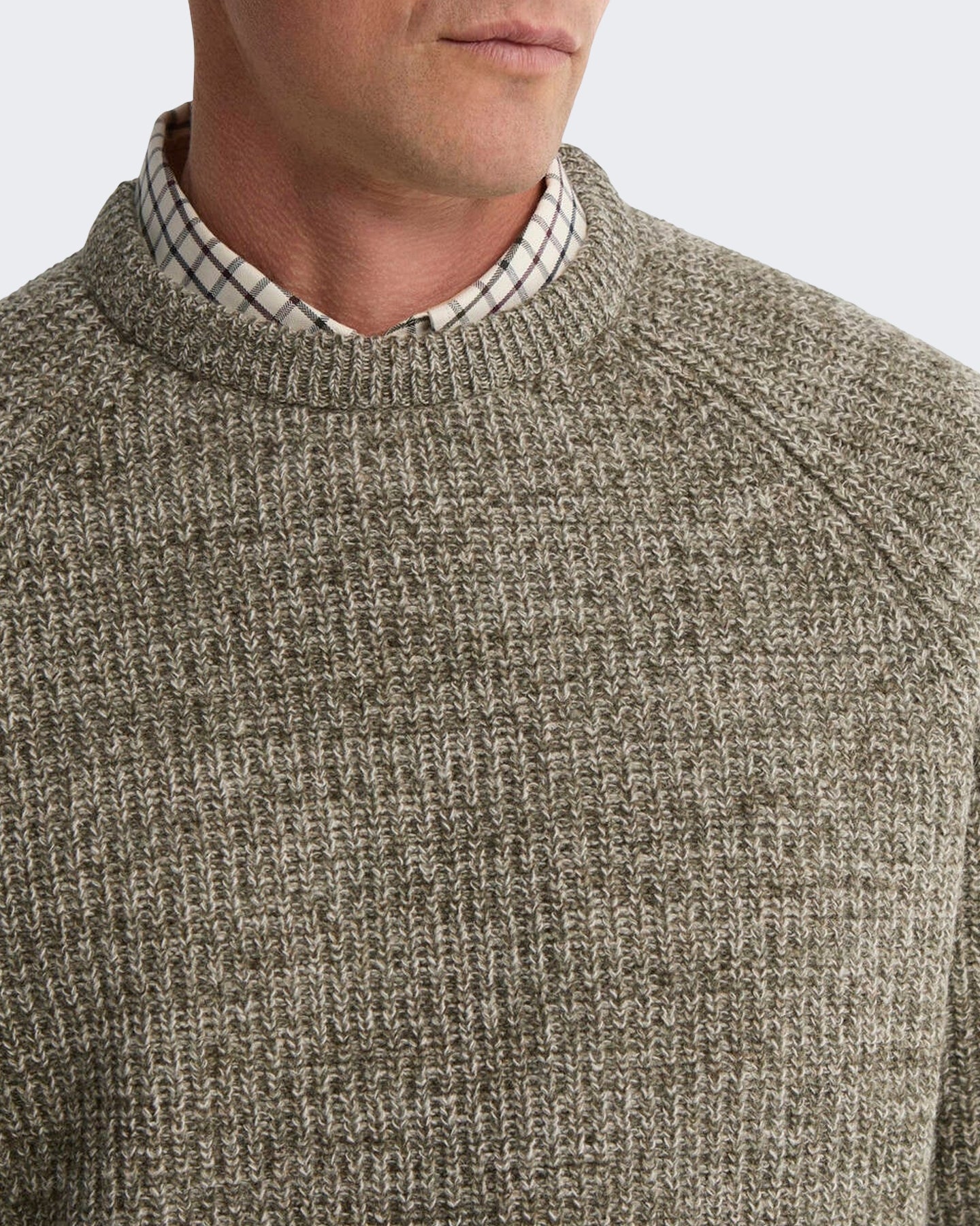 Herren Horseford Pullover met ronde hals Grün