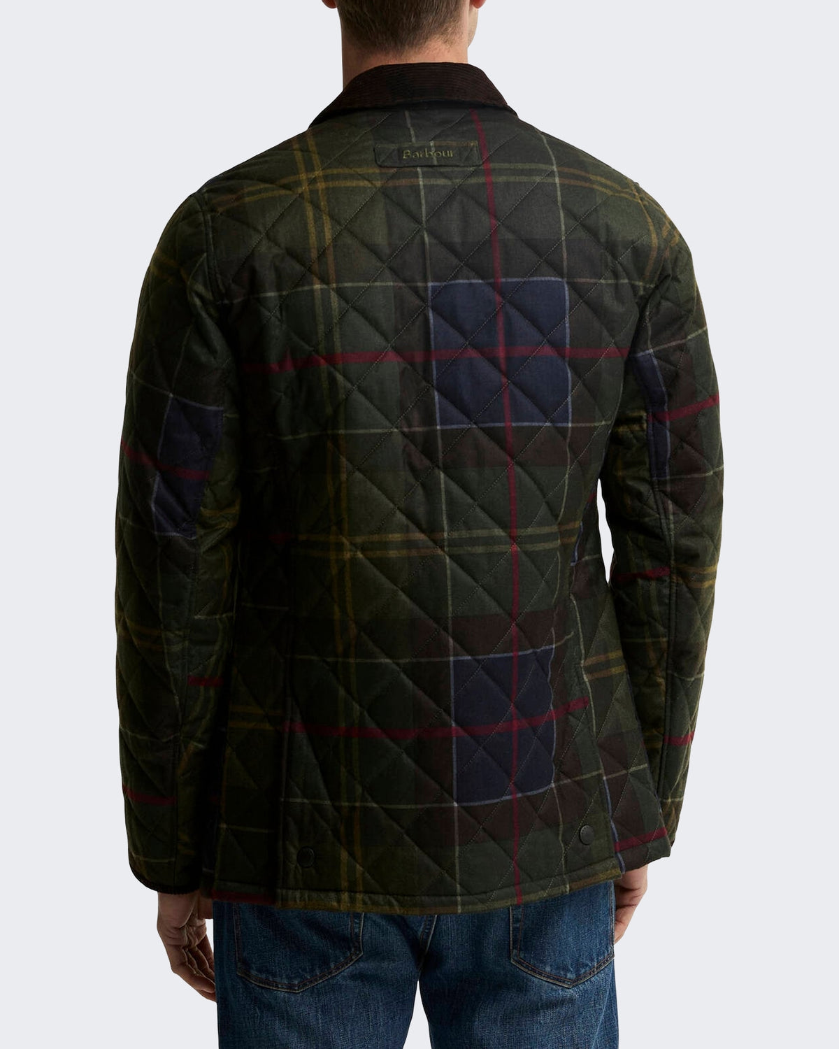 Herren Heritage Liddesdale gewatteerde Jacke met tartan Grün