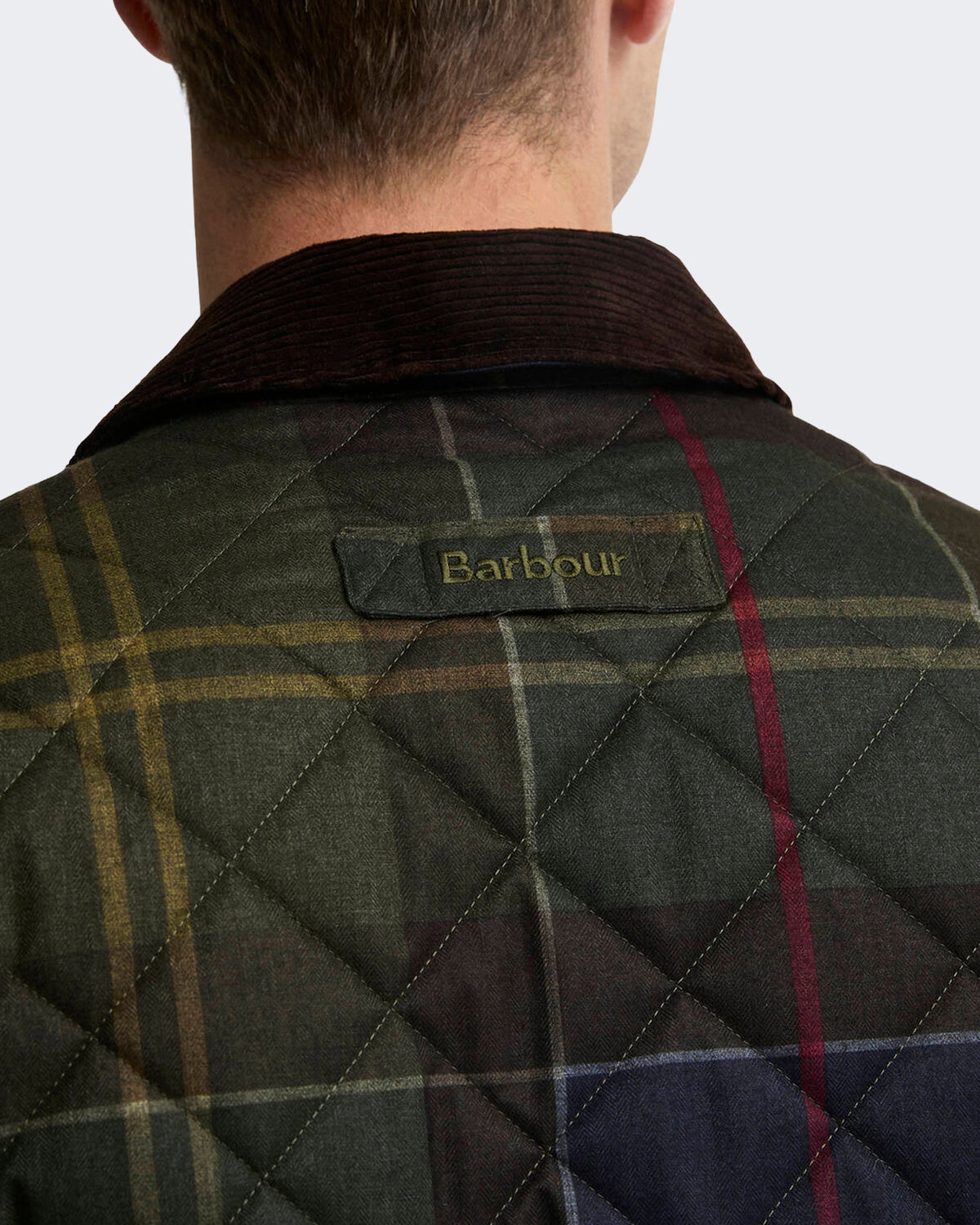 Herren Heritage Liddesdale gewatteerde Jacke met tartan Grün