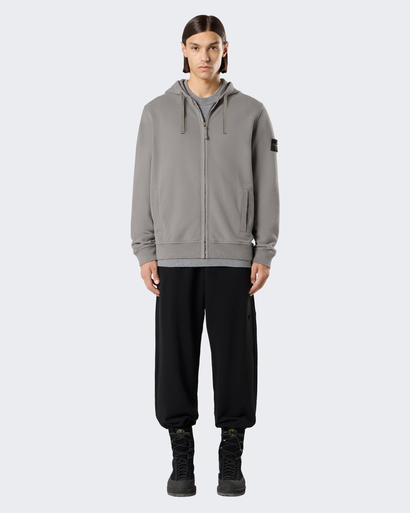 Heren Hoodie met capuchon Grijs