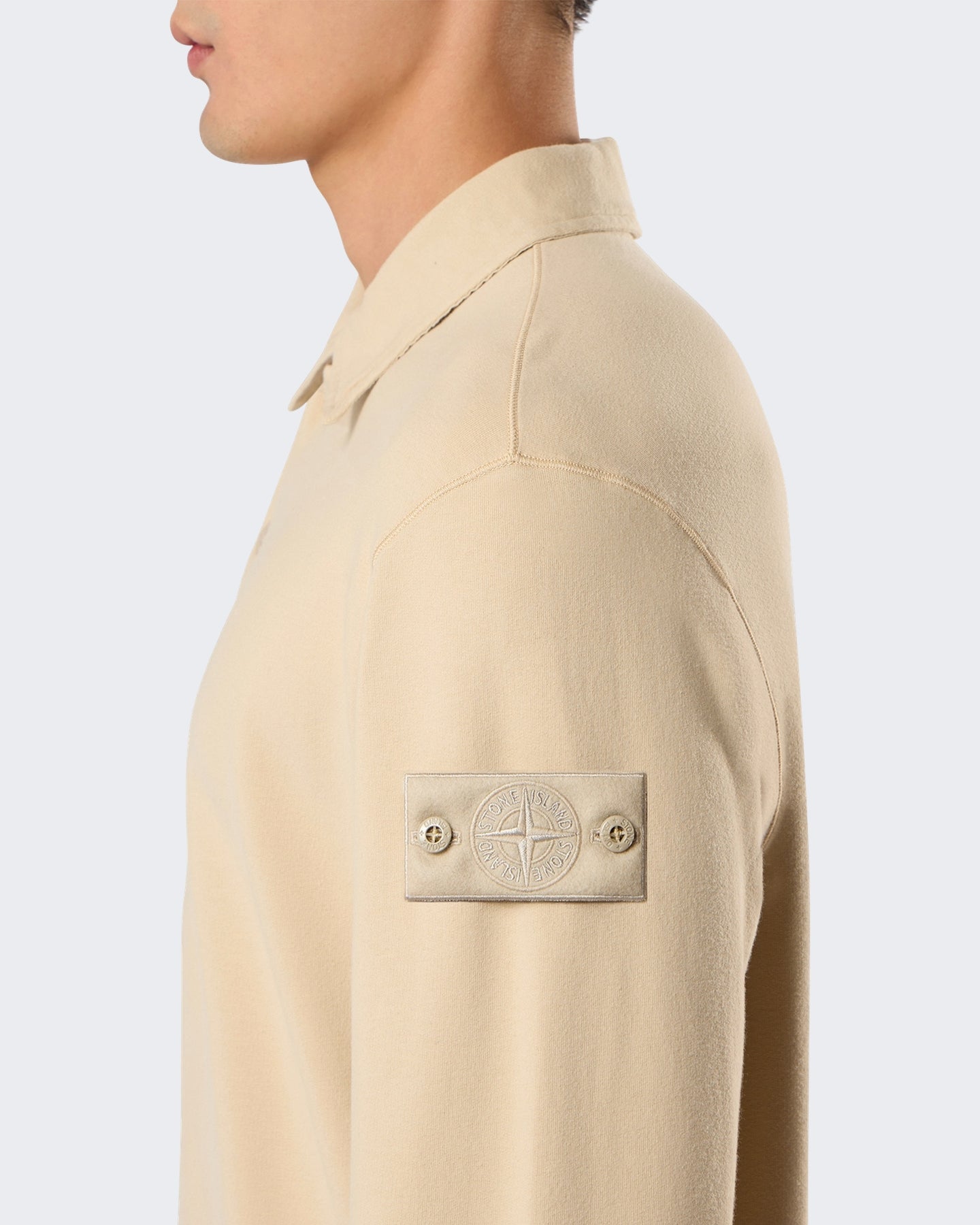 Heren Ls Polo-Beige-V0090 Beige