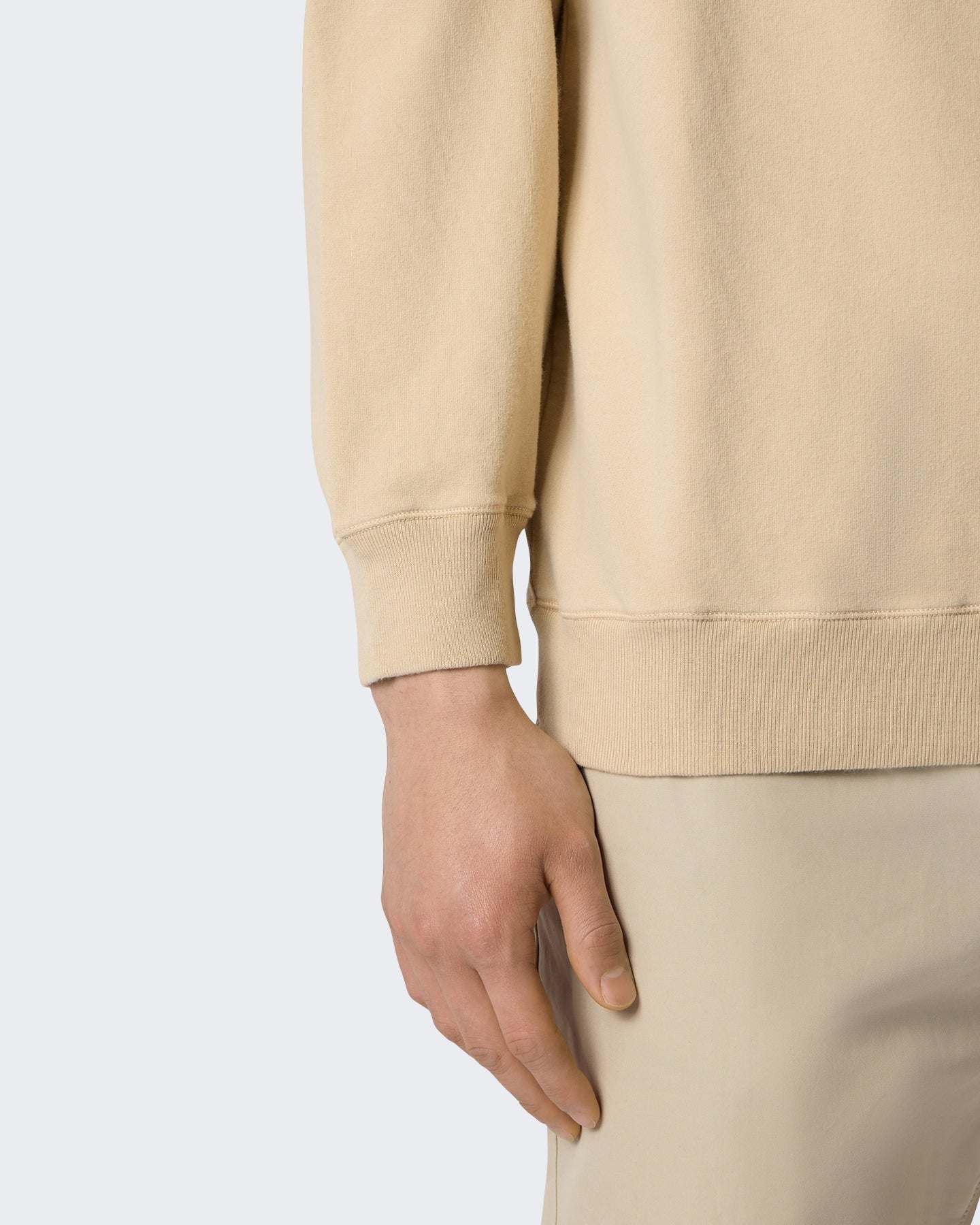 Heren Ls Polo-Beige-V0090 Beige