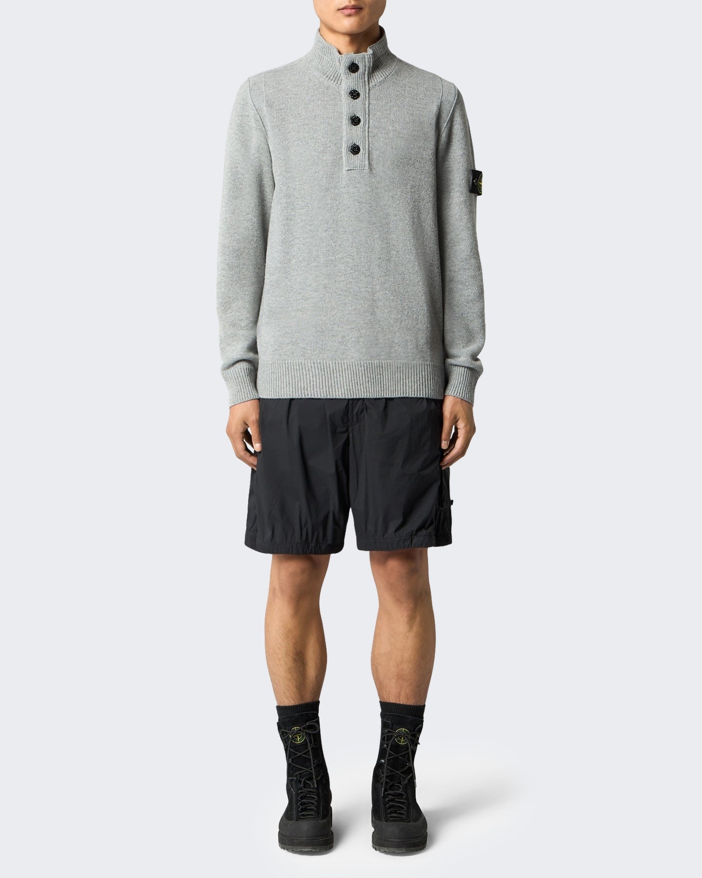 Heren Ls Polo-Grey Melange-V0m60 Grijs