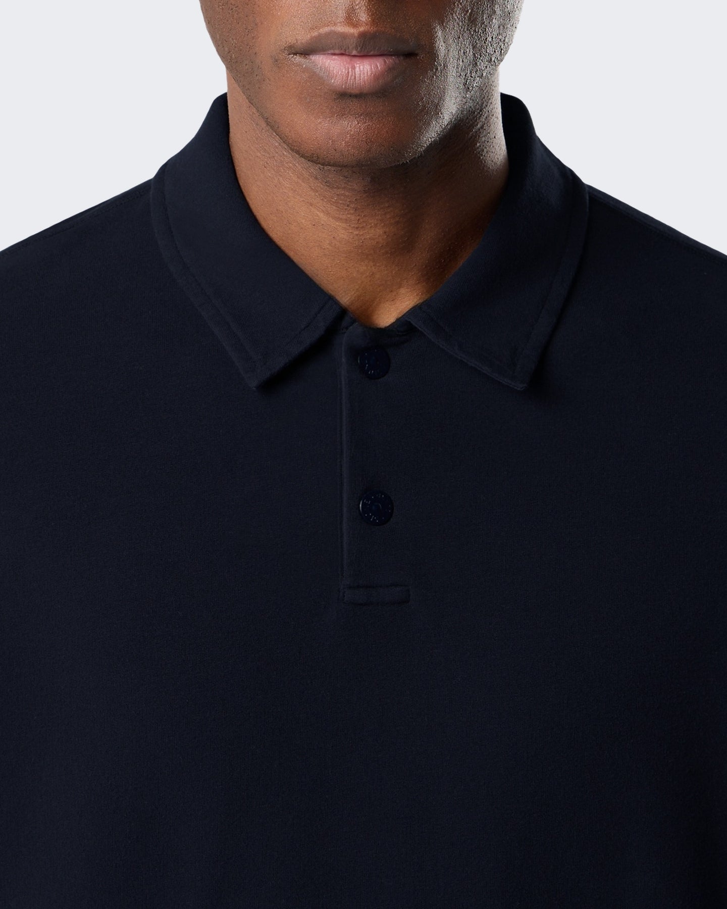Heren Polo met lange mouwen Blauw