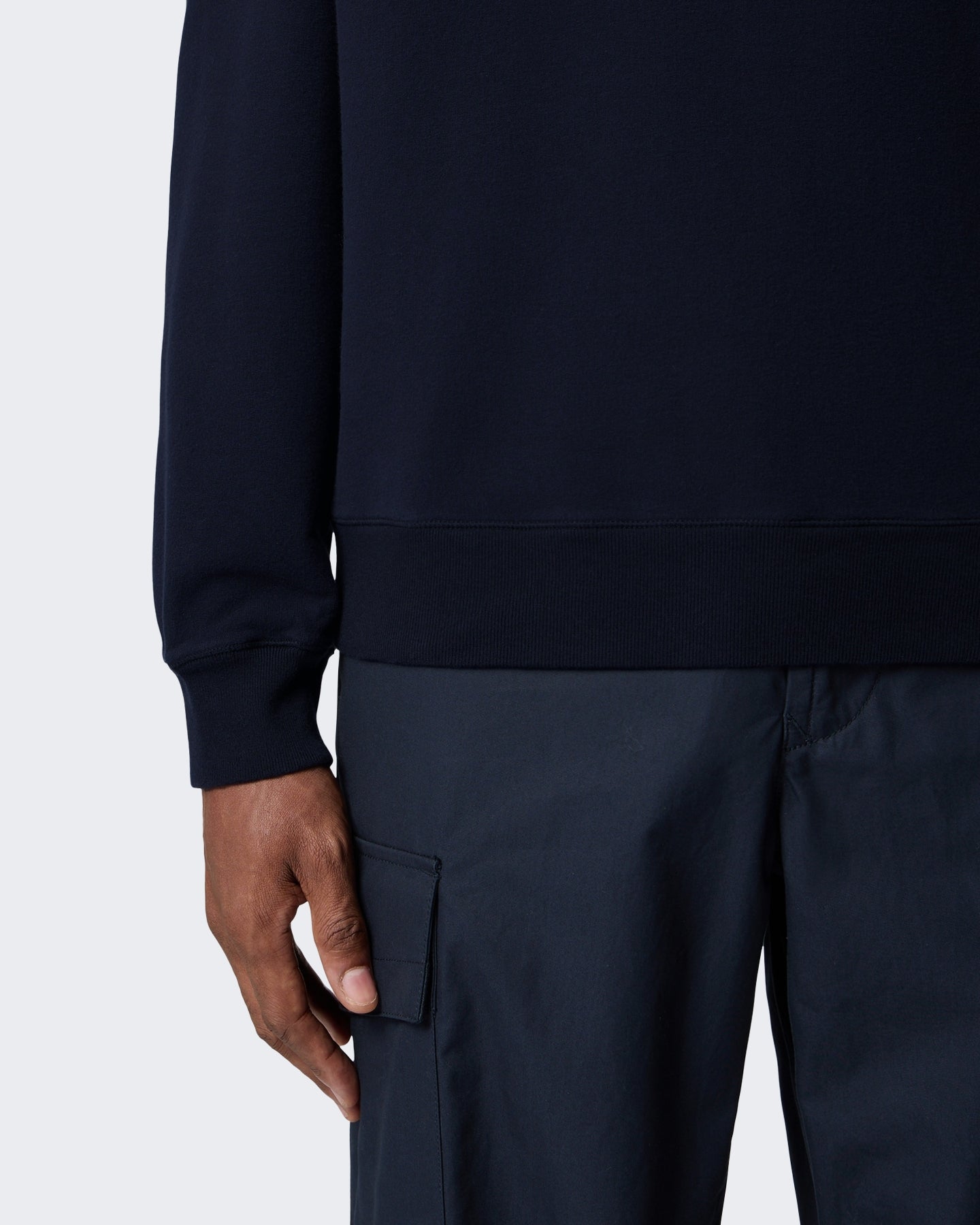 Heren Polo met lange mouwen Blauw
