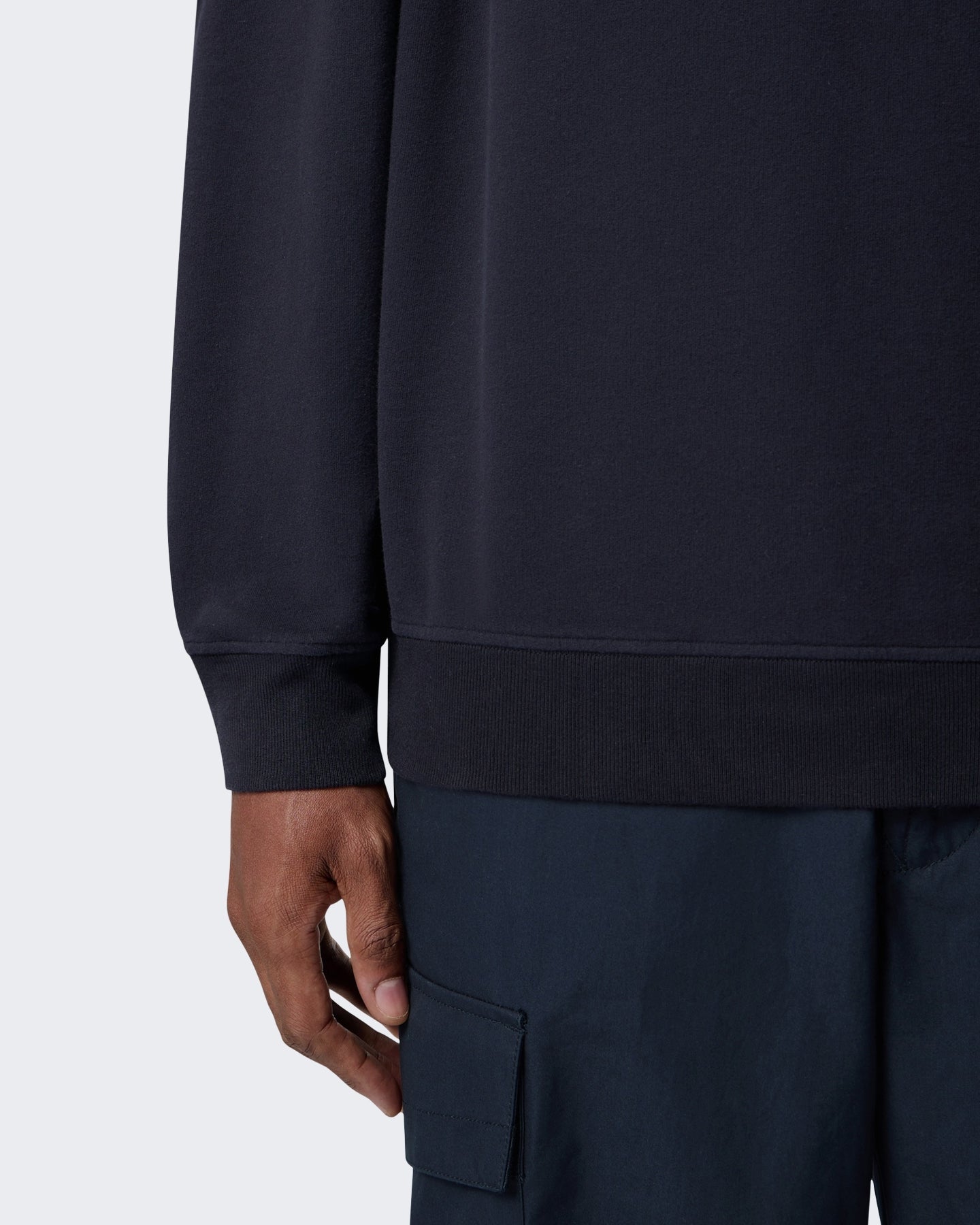 Heren Sweatshirt-Blauw Blue-V0020 Blauw