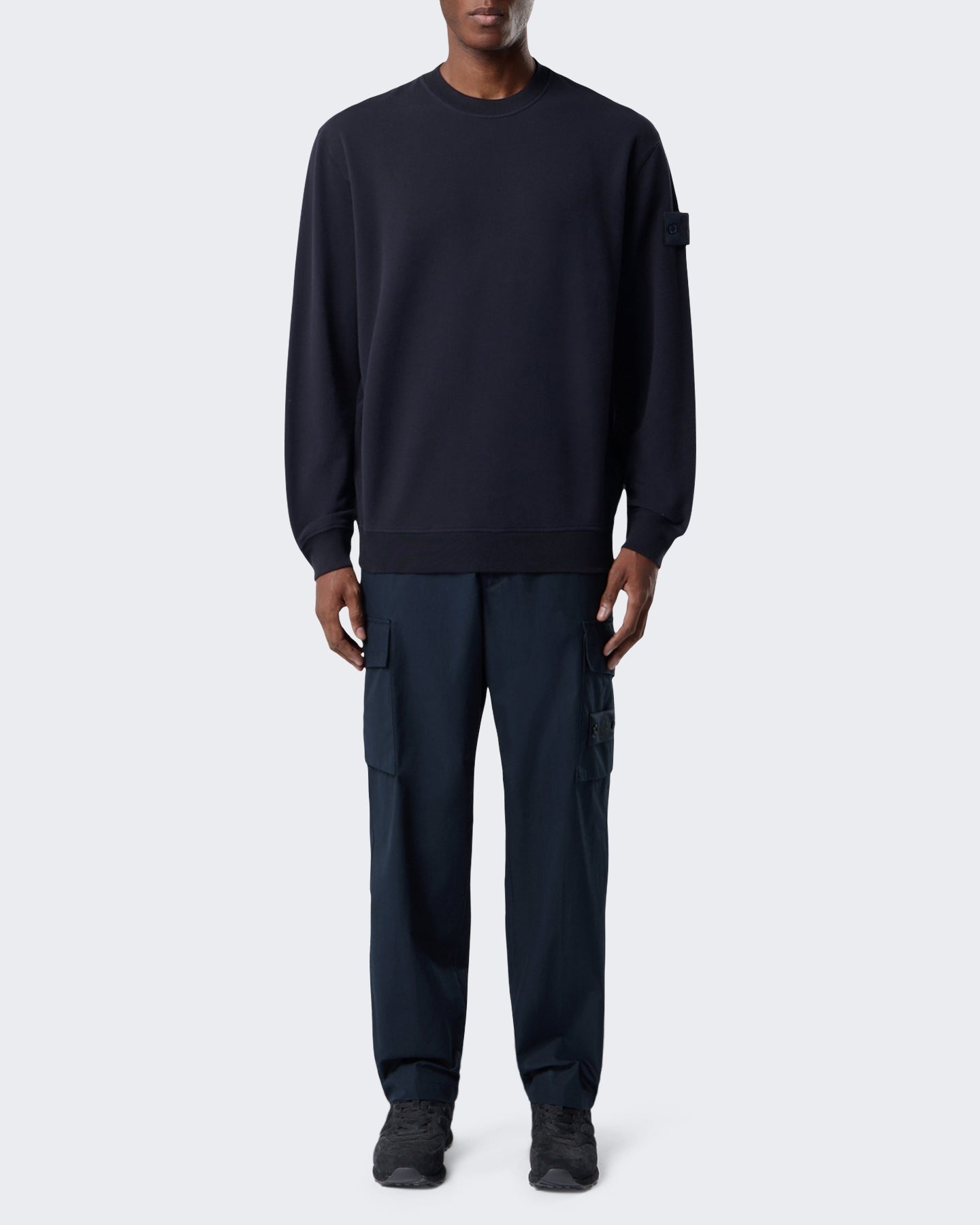 Heren Sweatshirt-Blauw Blue-V0020 Blauw