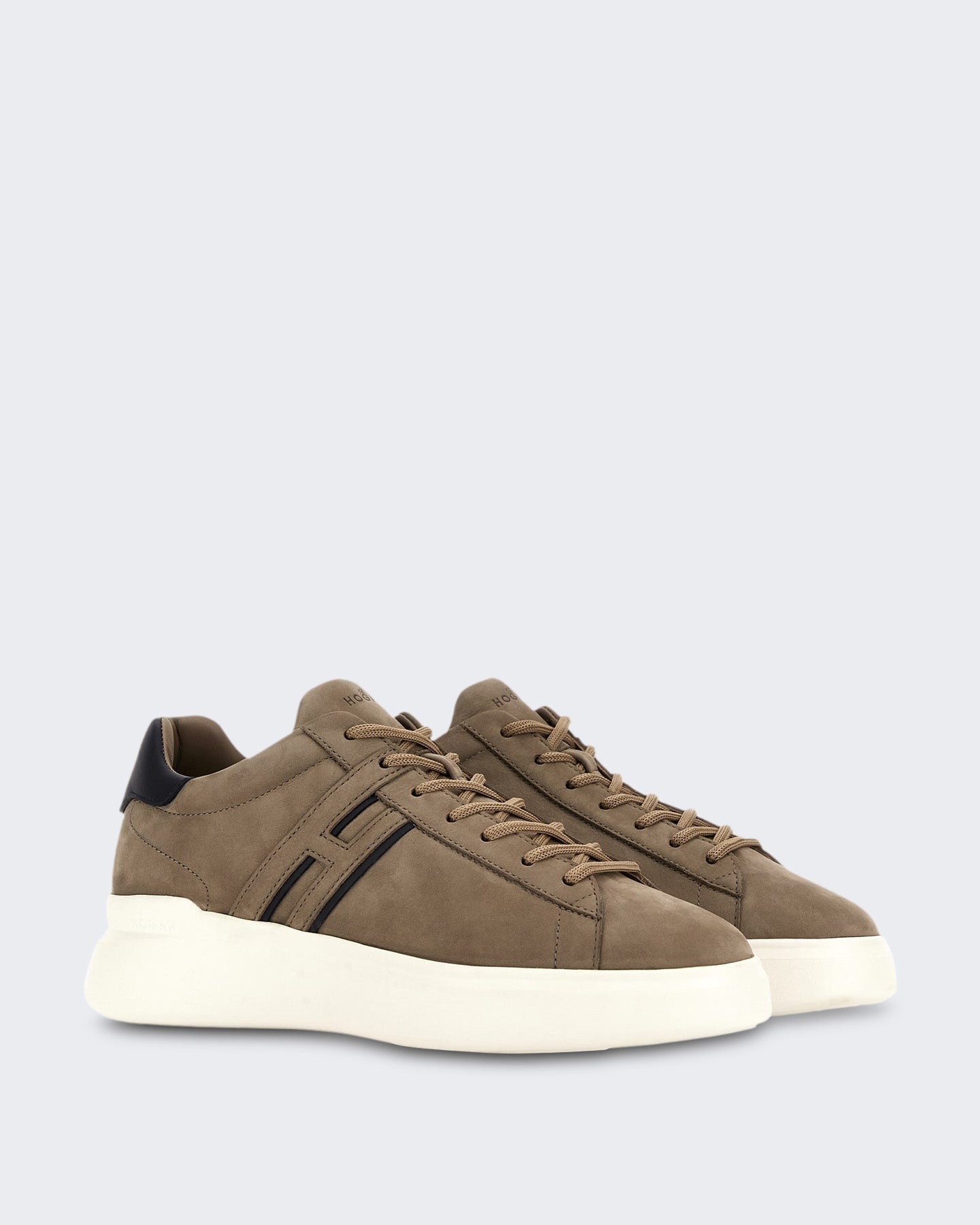 Heren Veterschoenen sneaker met H-profiel Bruin