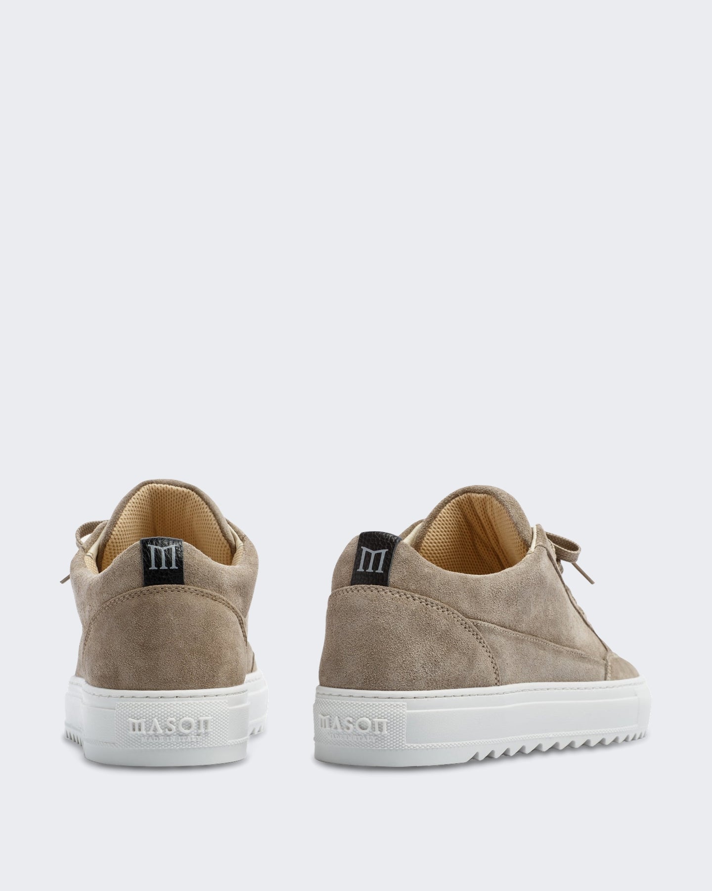 Heren Nativo leren sneaker in aardetint Aarde