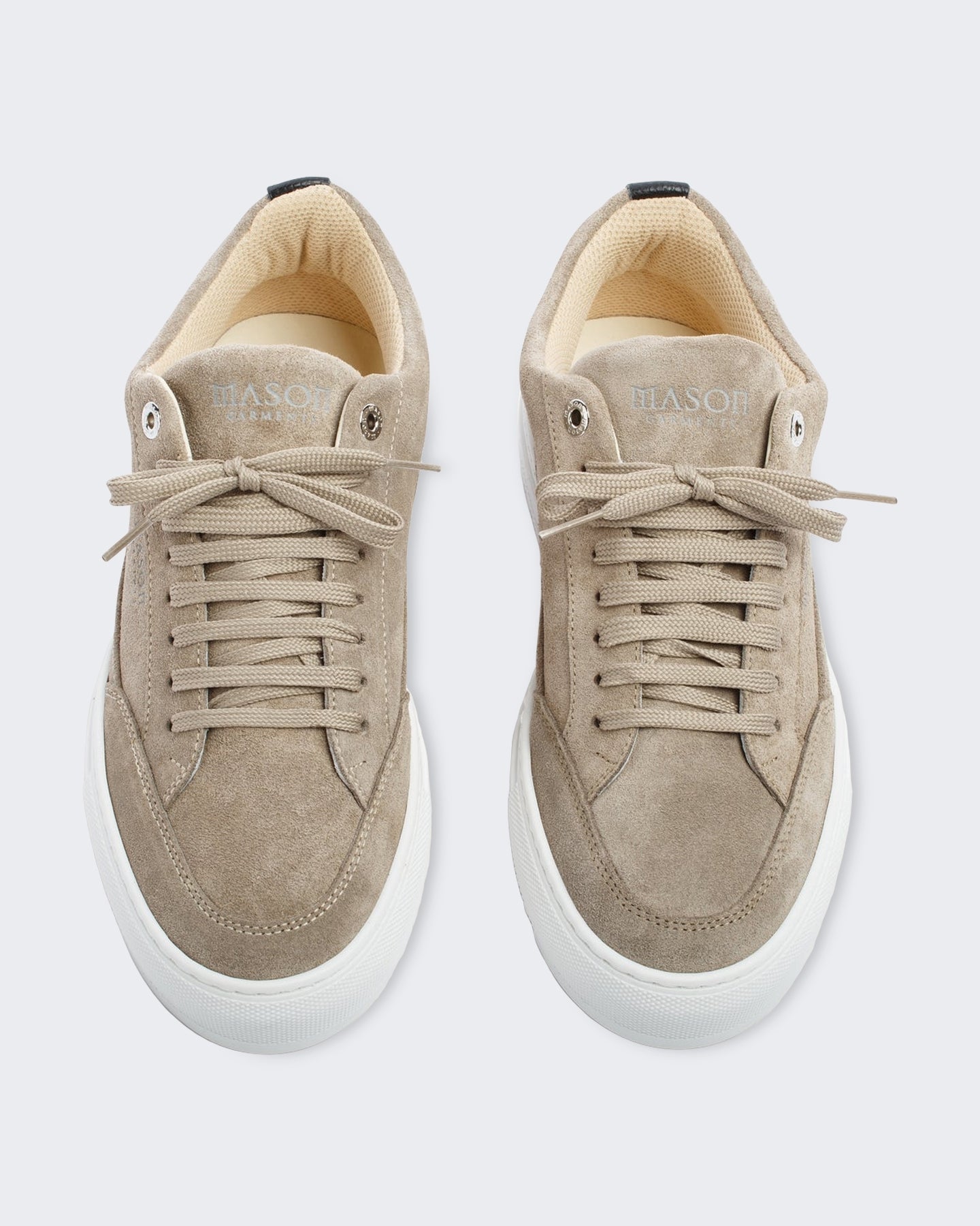 Heren Nativo leren sneaker in aardetint Aarde