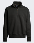 Herren Half-zip fleece Pullover Schwarz — huidige kleur