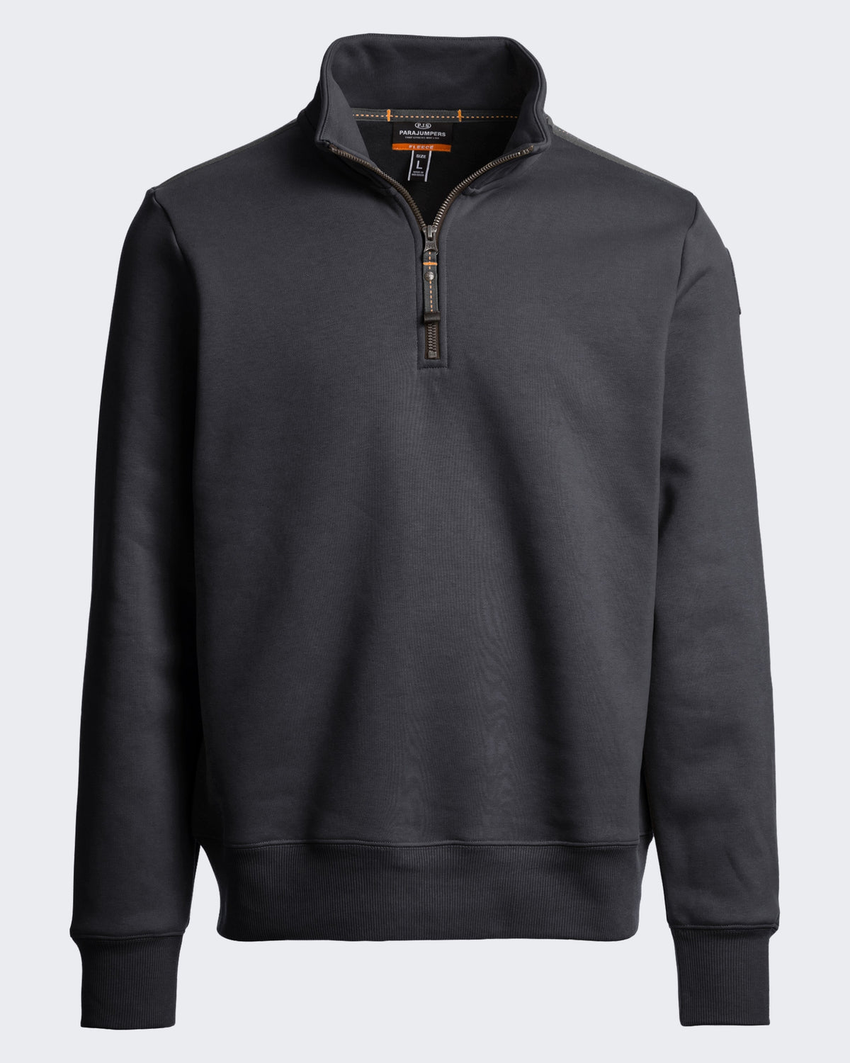 Heren Half-zip fleece trui Donkergrijs
