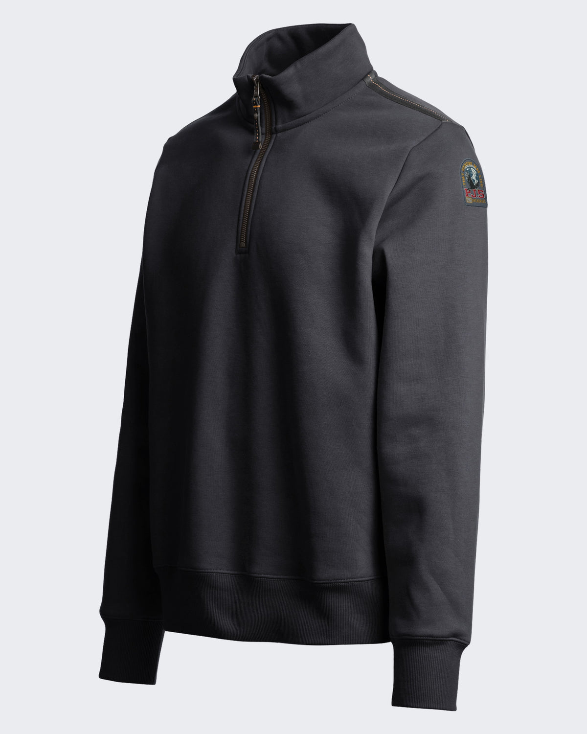 Heren Half-zip fleece trui Donkergrijs