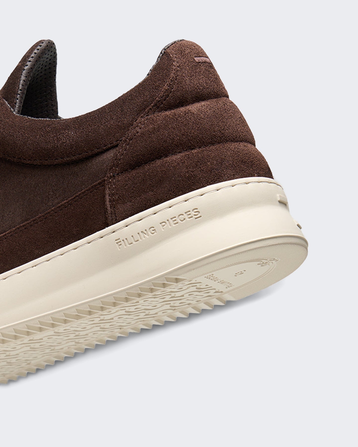 Heren Low-top suède sneaker in Chocoladebruin