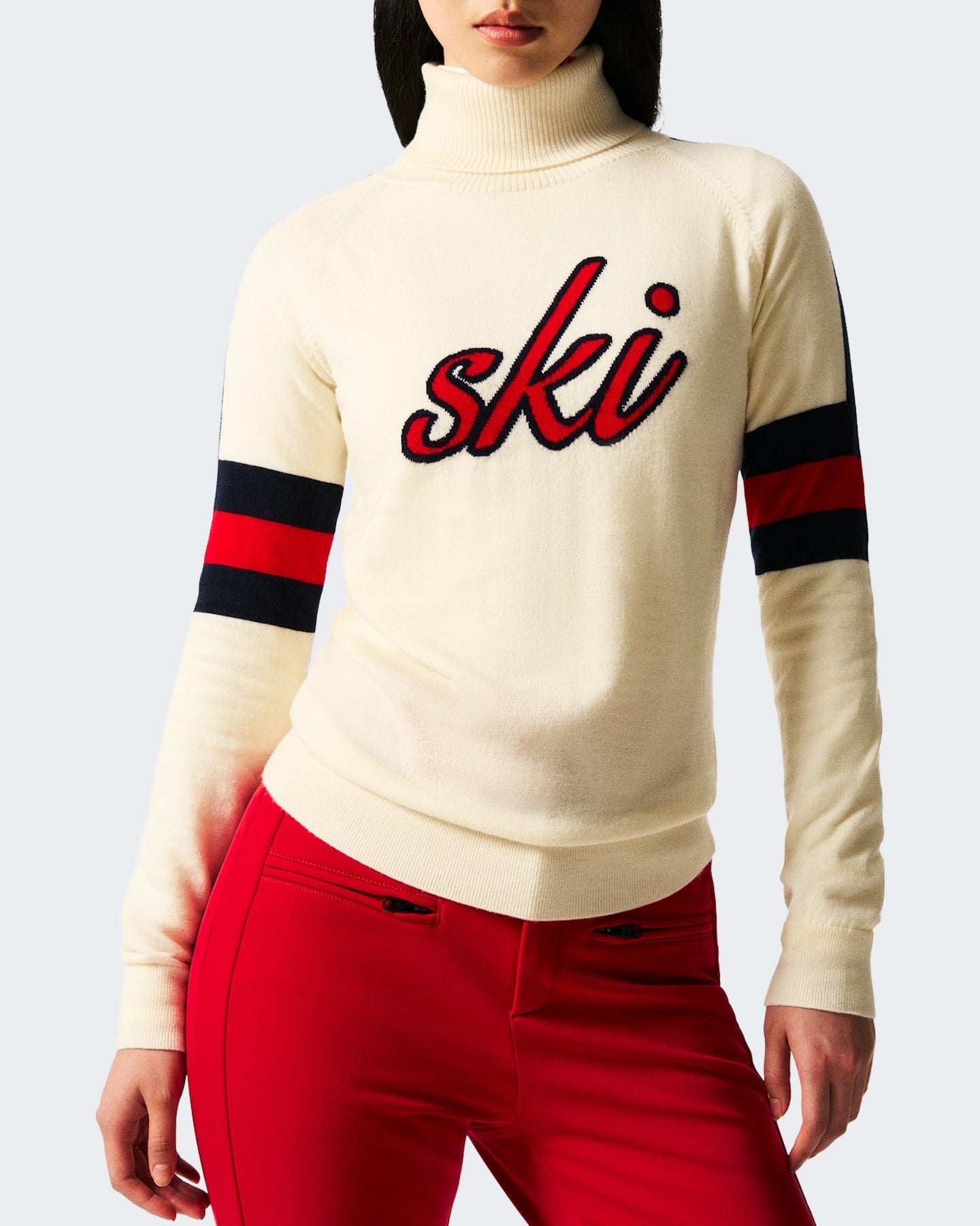 Dames Neve gebreide sweater Wit