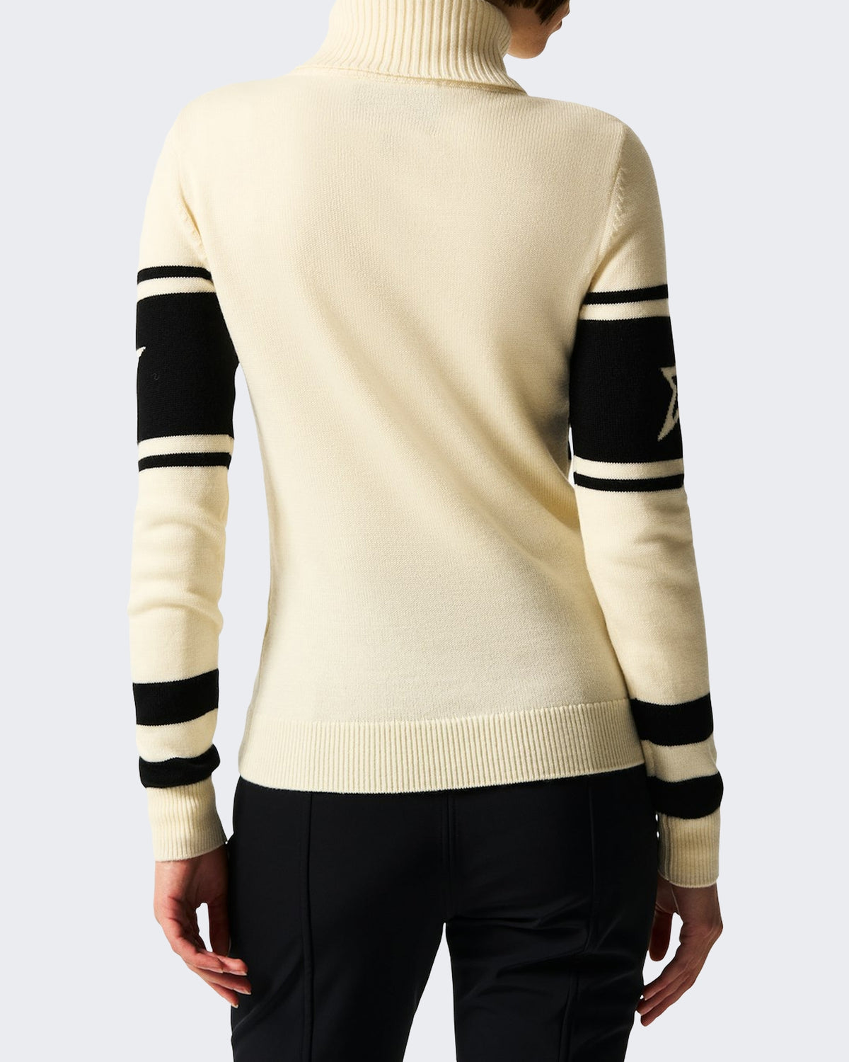 Dames Schild gebreide sweater met schildmotief Wit
