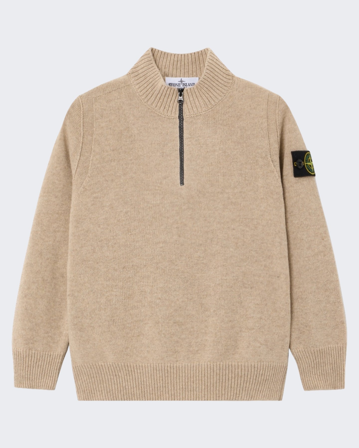 Kids Polo met lange mouwen in beige