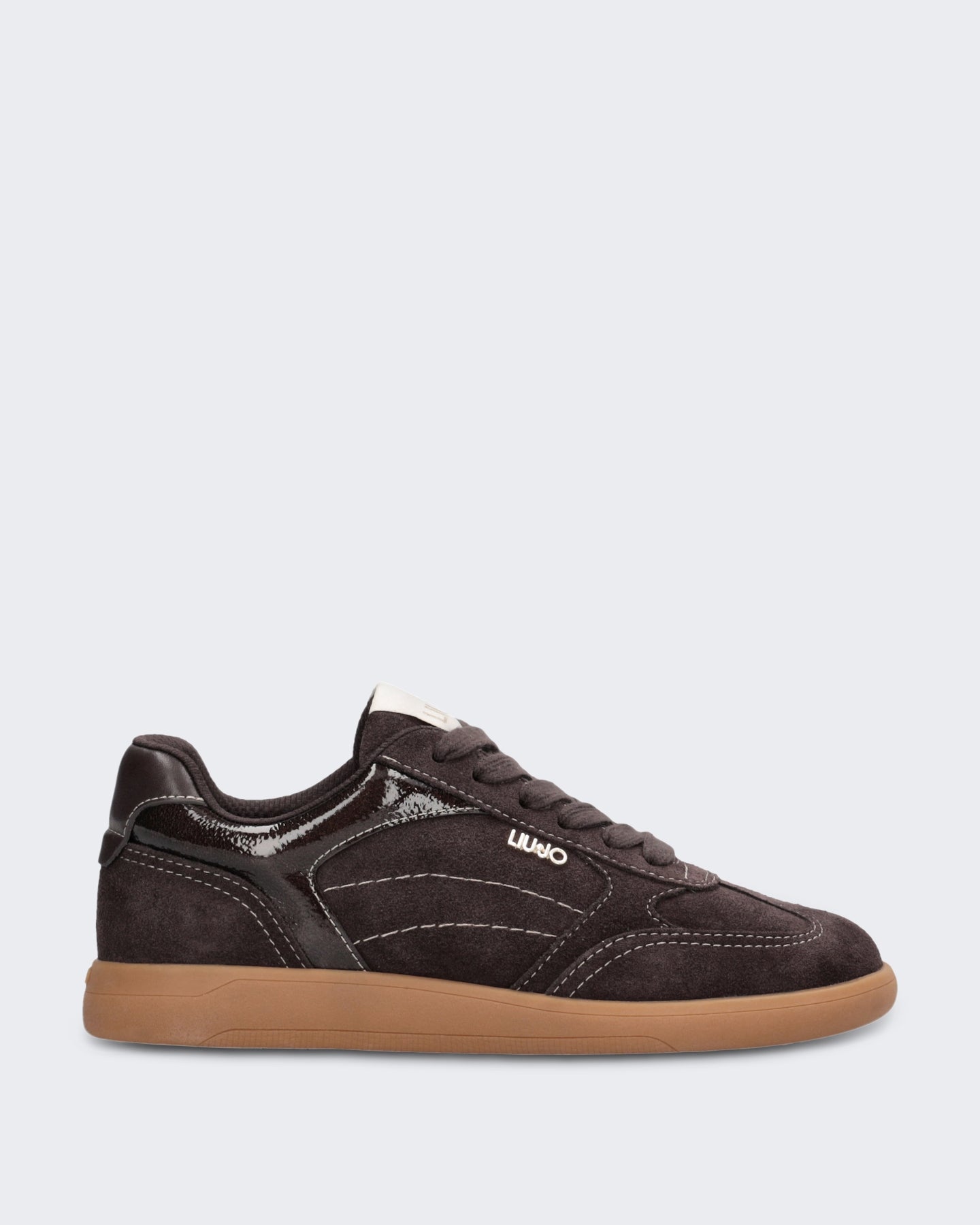 Dames Connor Leren sneaker in bruine kleur Bruin