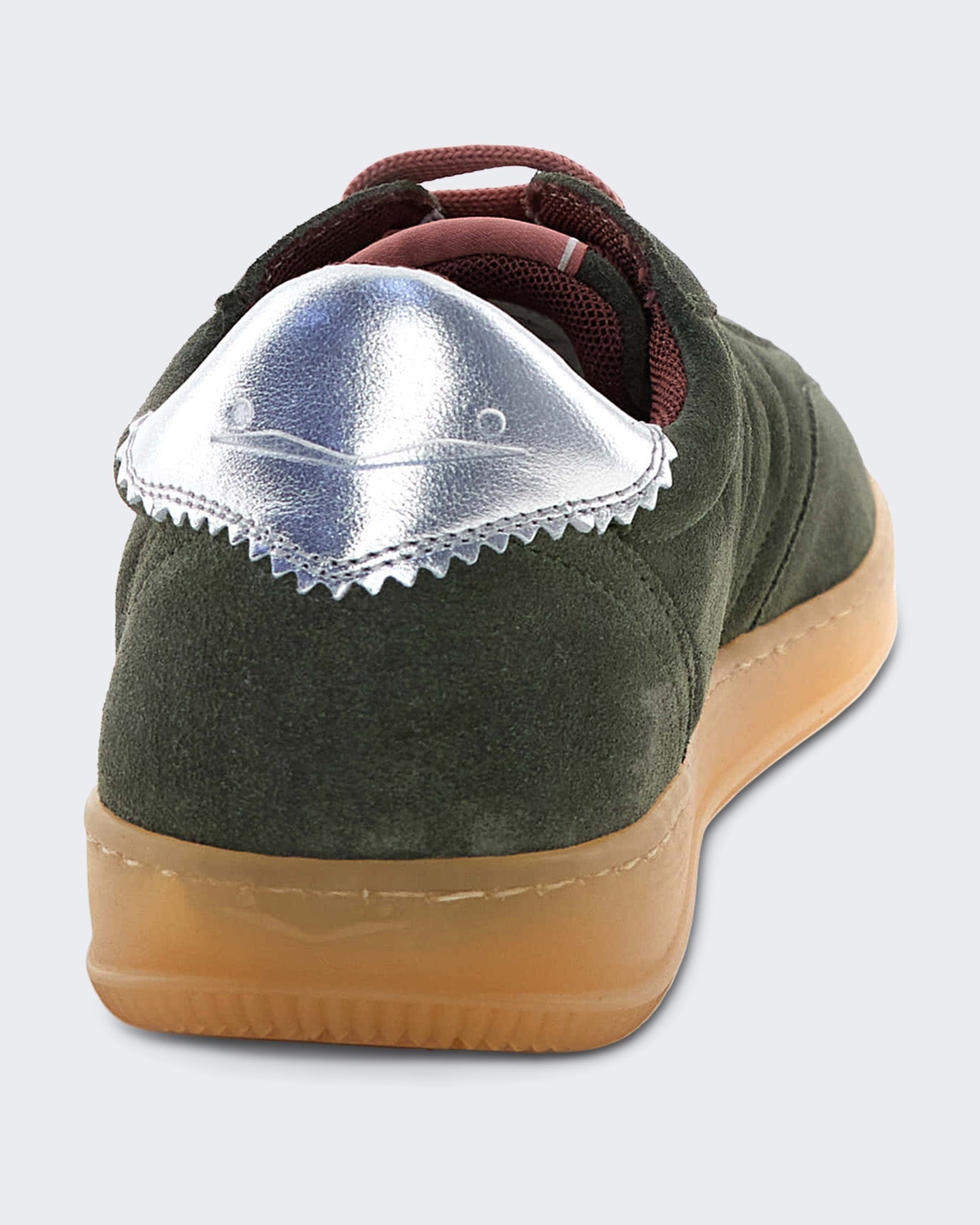 Dames Court sneaker in kaki kleur