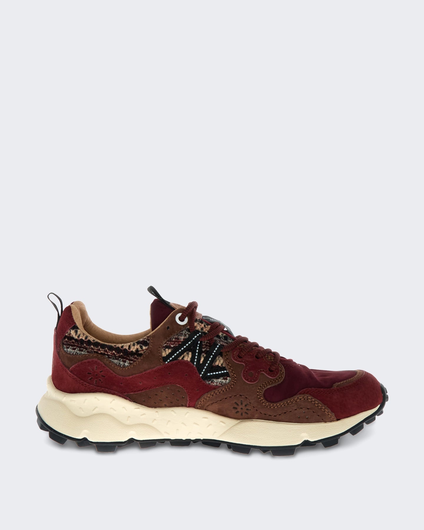 Dames Lage sneaker met veters Rood