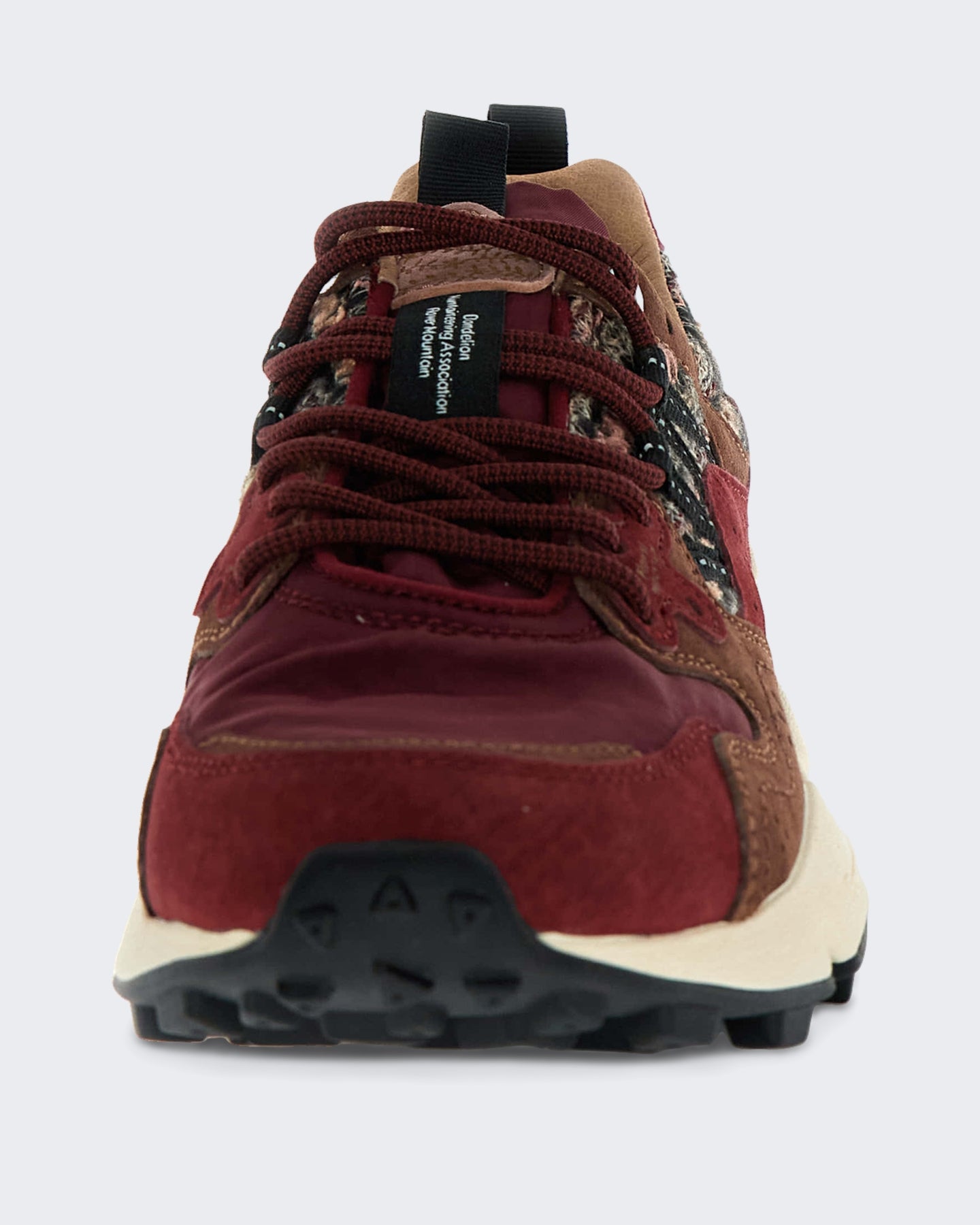 Dames Lage sneaker met veters Rood