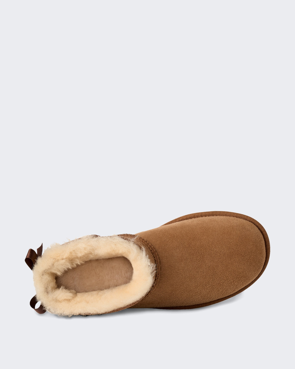 Dames Ultra mini laarzen met strikdetail Beige