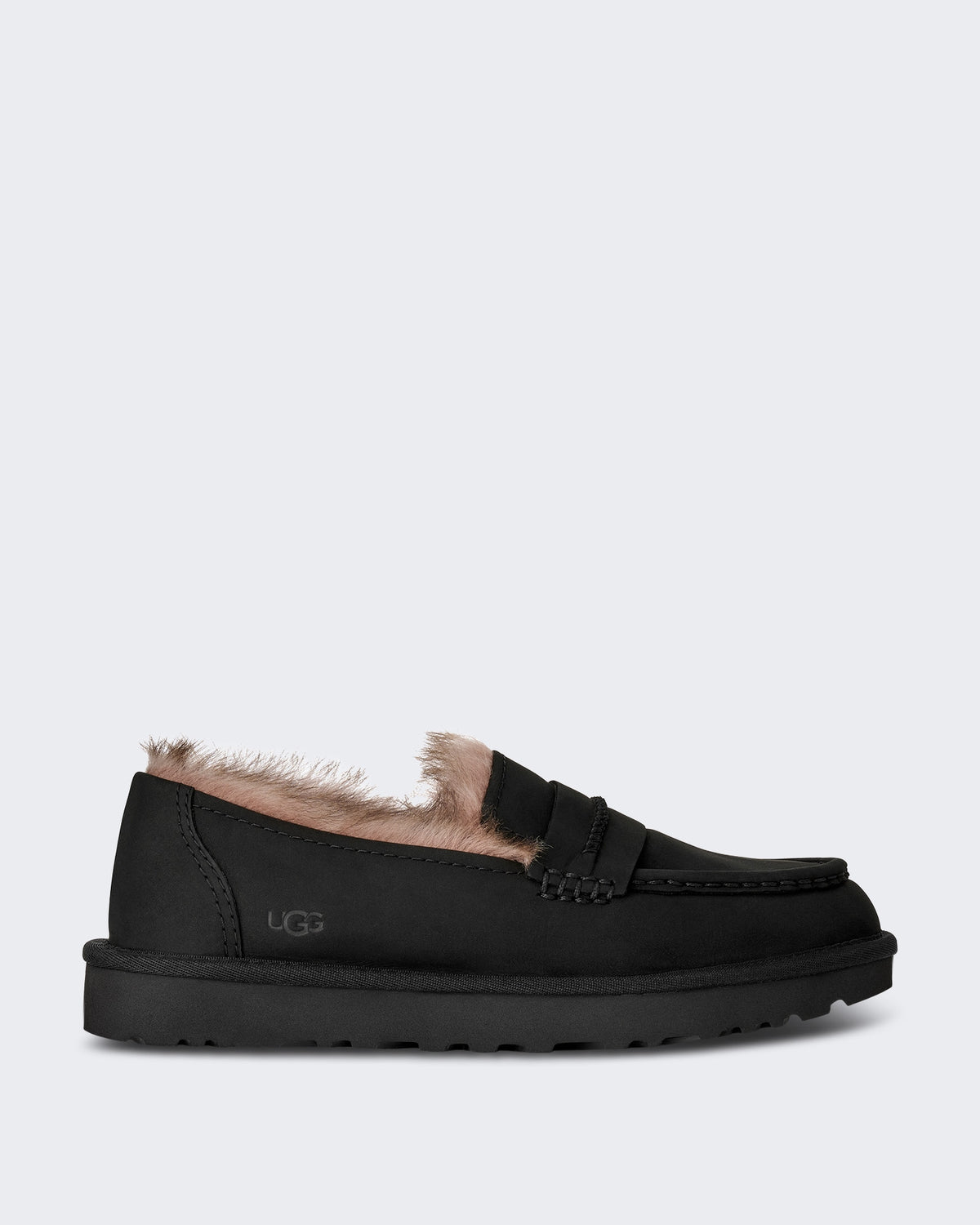 Dames Loafer van nubuck leer Zwart