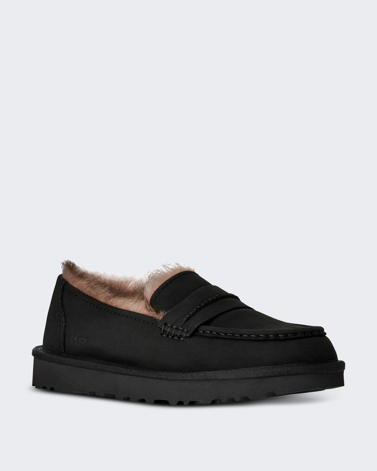 Dames Loafer van nubuck leer Zwart