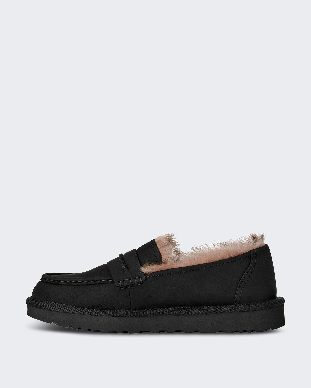 Dames Loafer van nubuck leer Zwart