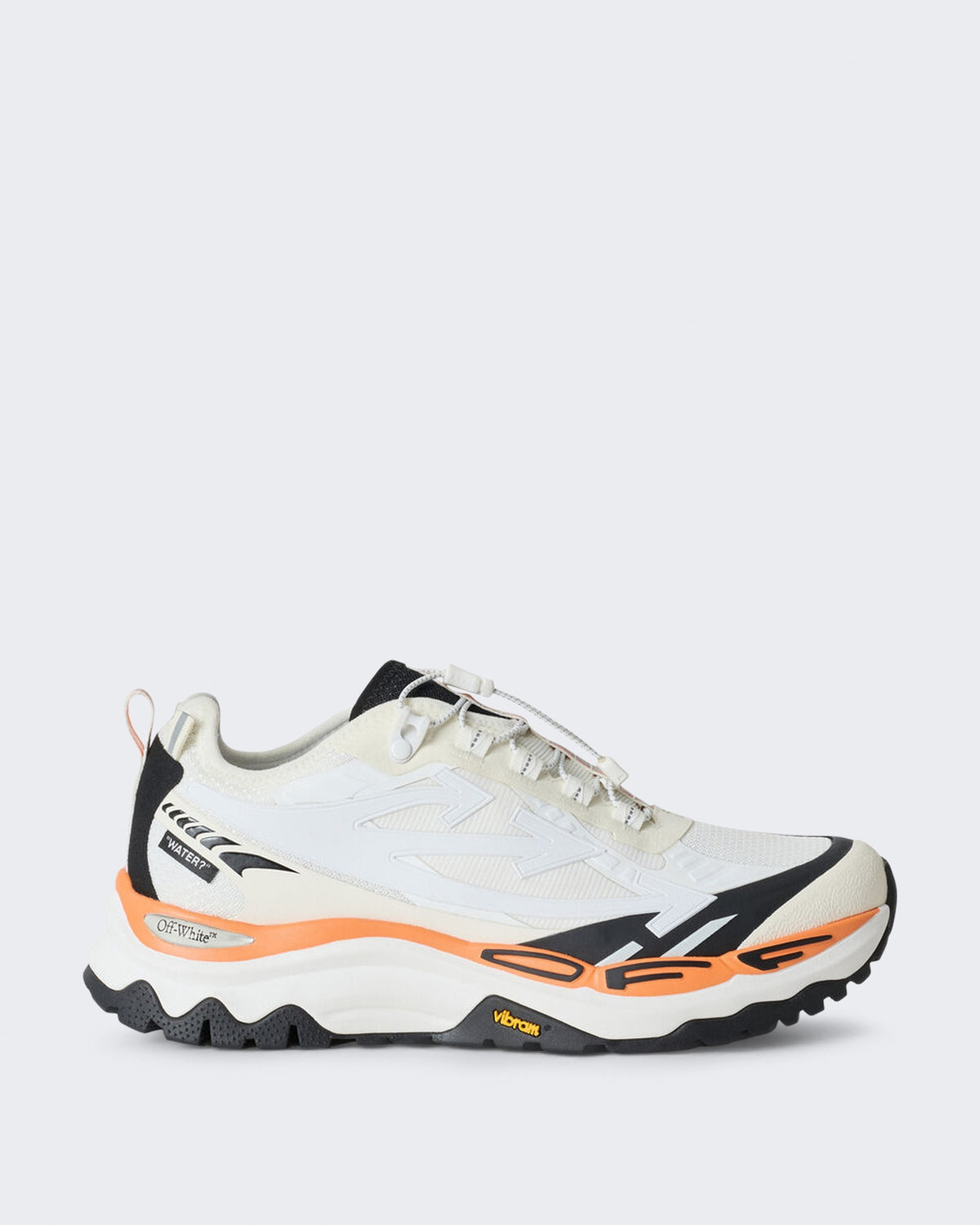Damen Lage trail sneaker in Grau en Weiß