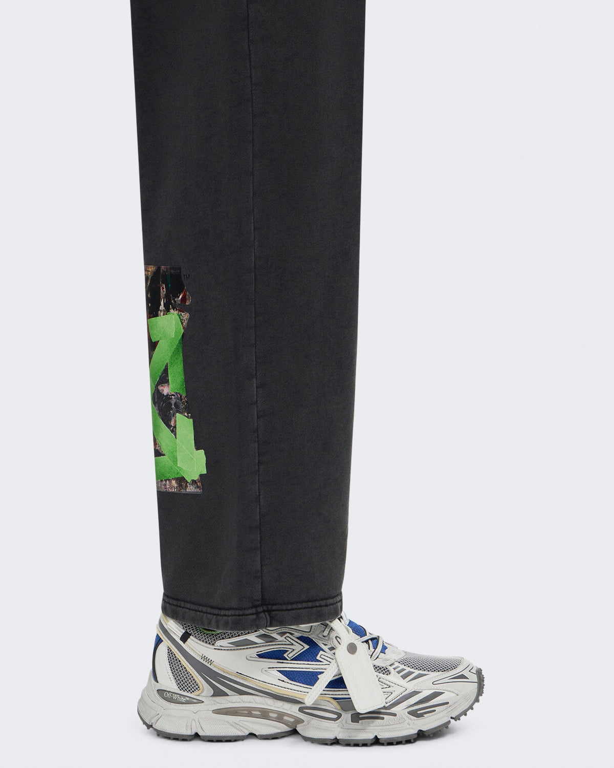 Herren Be Right Back Worn Out sneaker donkerblauw met donkergrijs